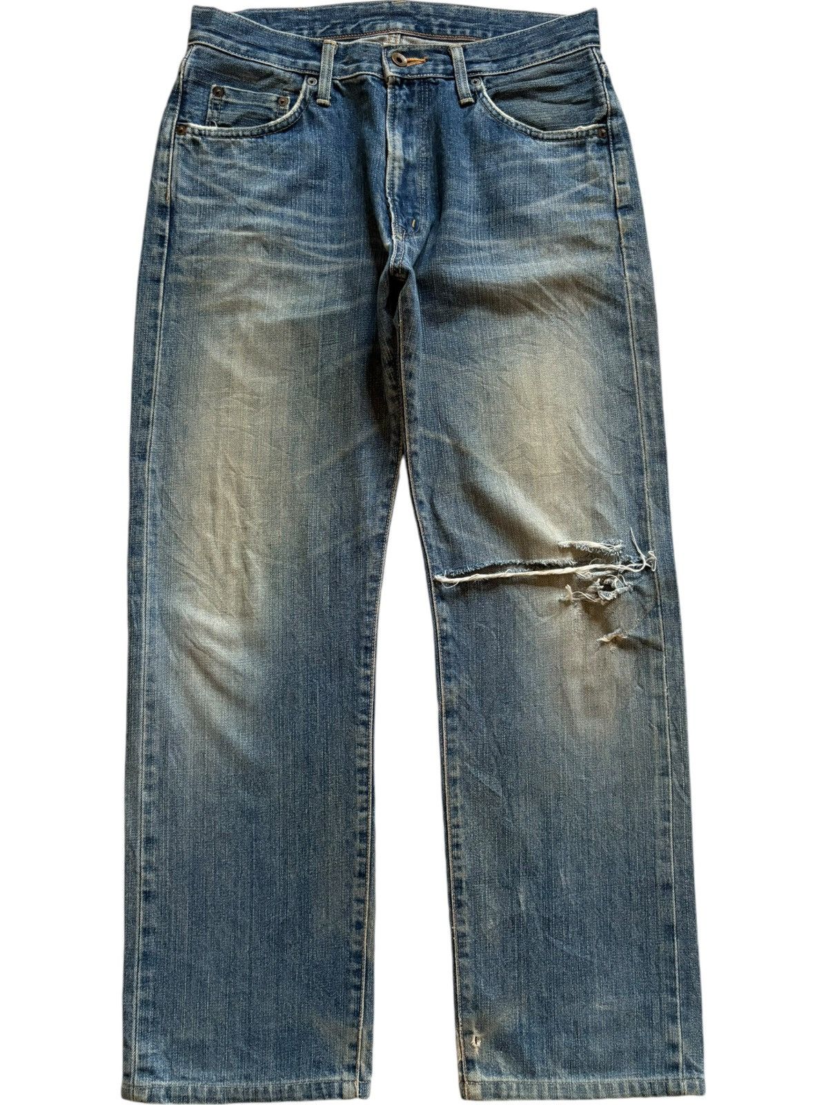 Edwin Vintage Japanese Edwin 505xx Selvedge Mud Wash Baggy Jeans Size US 32 / EU 48 - 2 Thumbnail