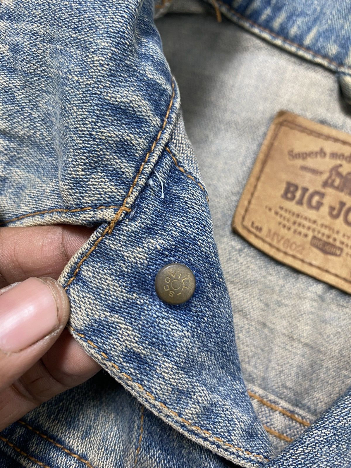 Big John Rare Vintage 90s Big John Denim Jacket Size US S / EU 44-46 / 1 - 12 Thumbnail