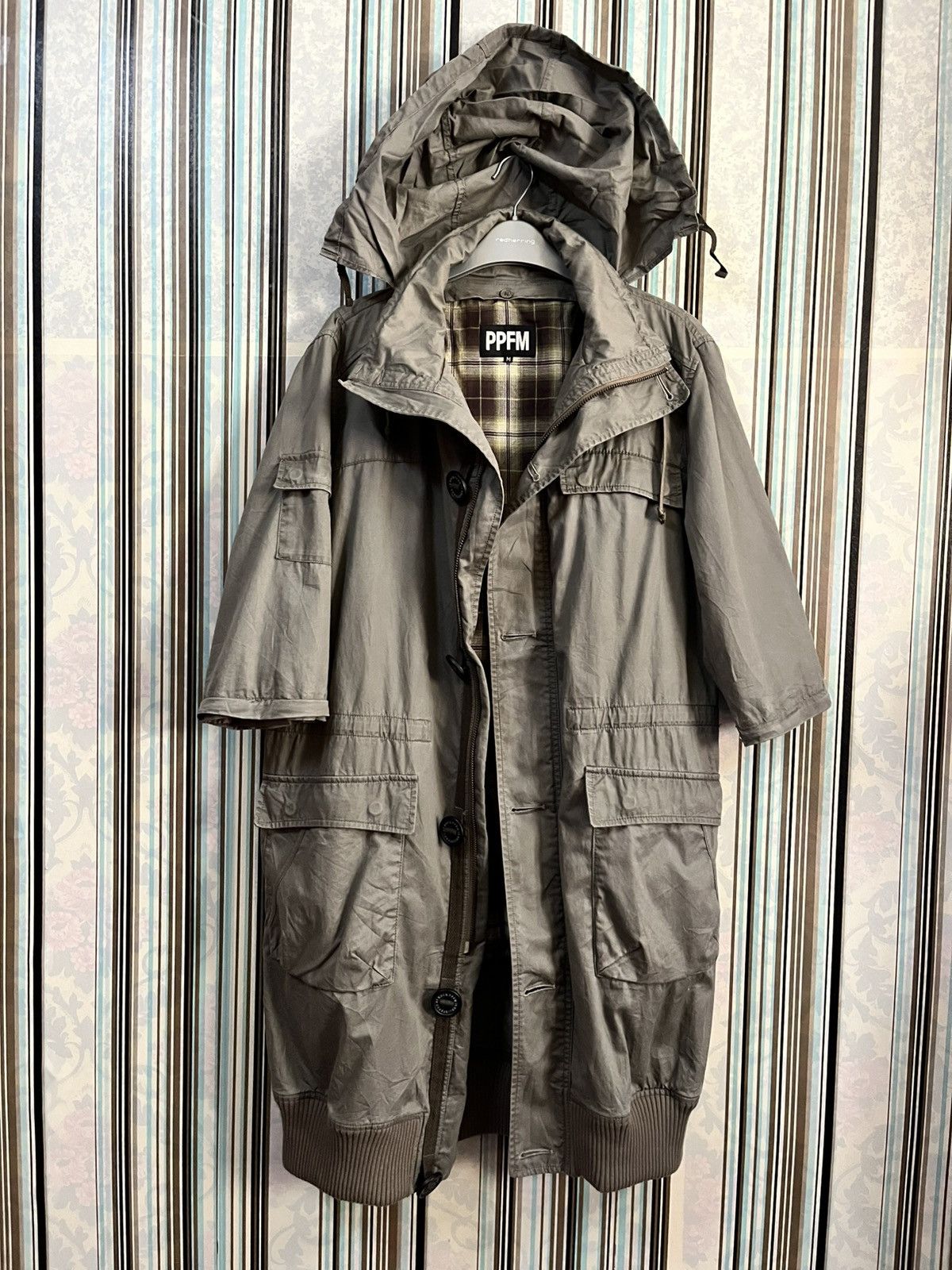 PPFM 1990s parka fishtail checked zipped affordable #H1 Size US M / EU 48-50 / 2 - 2 Thumbnail