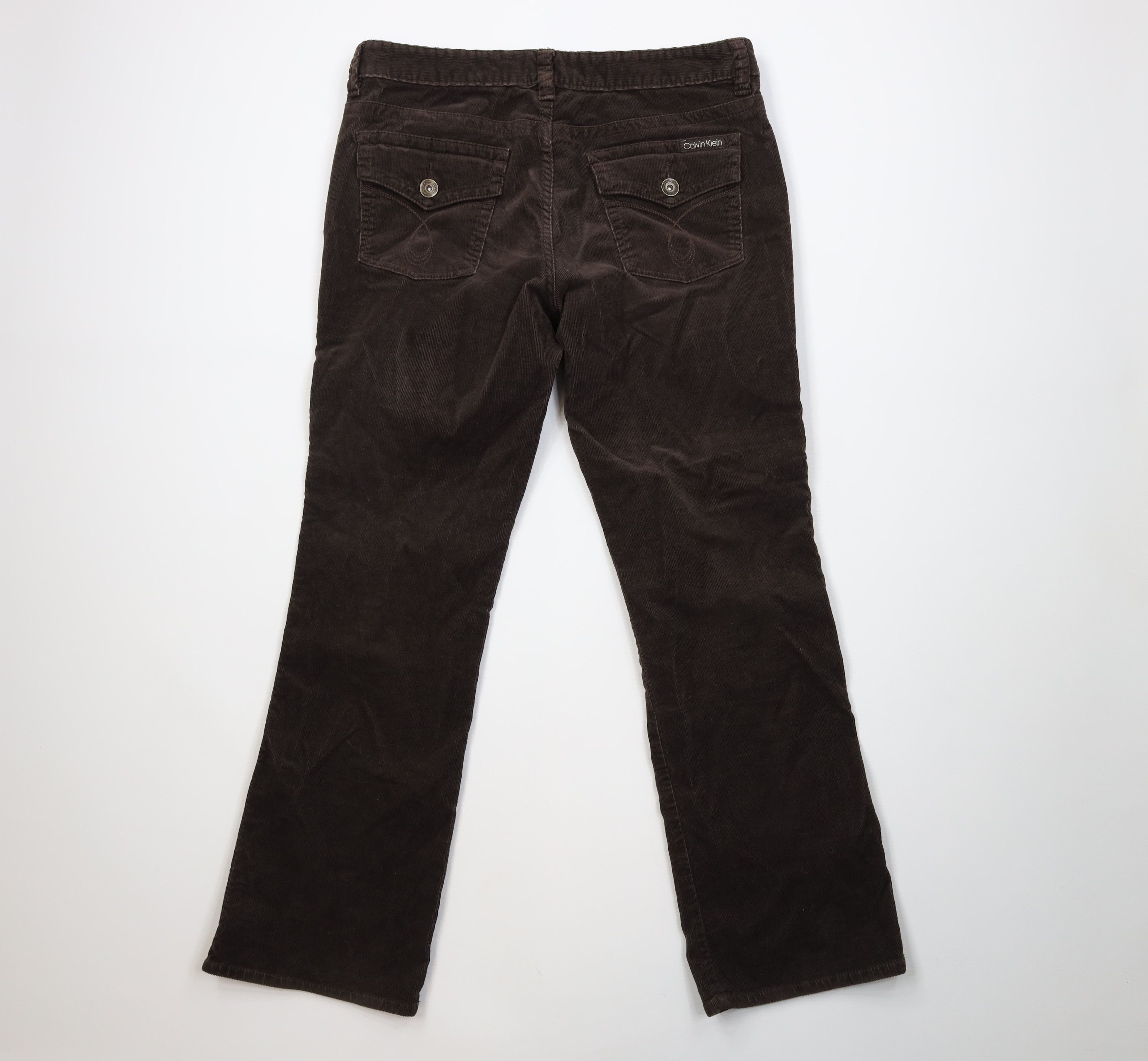 Calvin Klein Vintage 90s Y2K Calvin Klein Babydoll Flared Wide Leg Pants Size 36" / US 14 / IT 50 - 11 Thumbnail