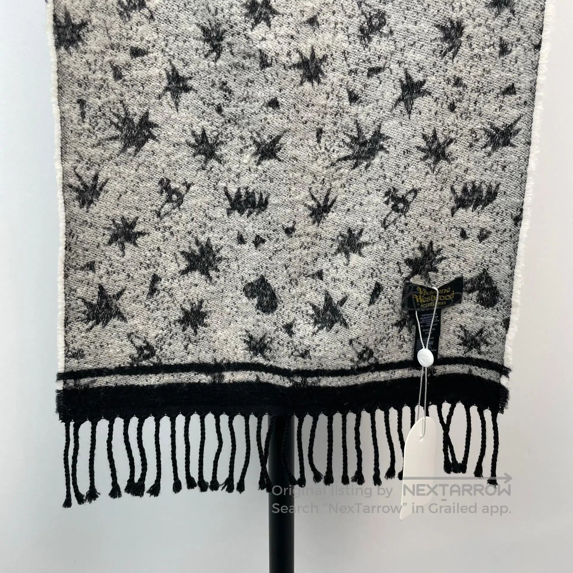 Vivienne Westwood Vivienne Westwood Black and Gray Double-sided Star Heart P Size ONE SIZE - 6 Thumbnail
