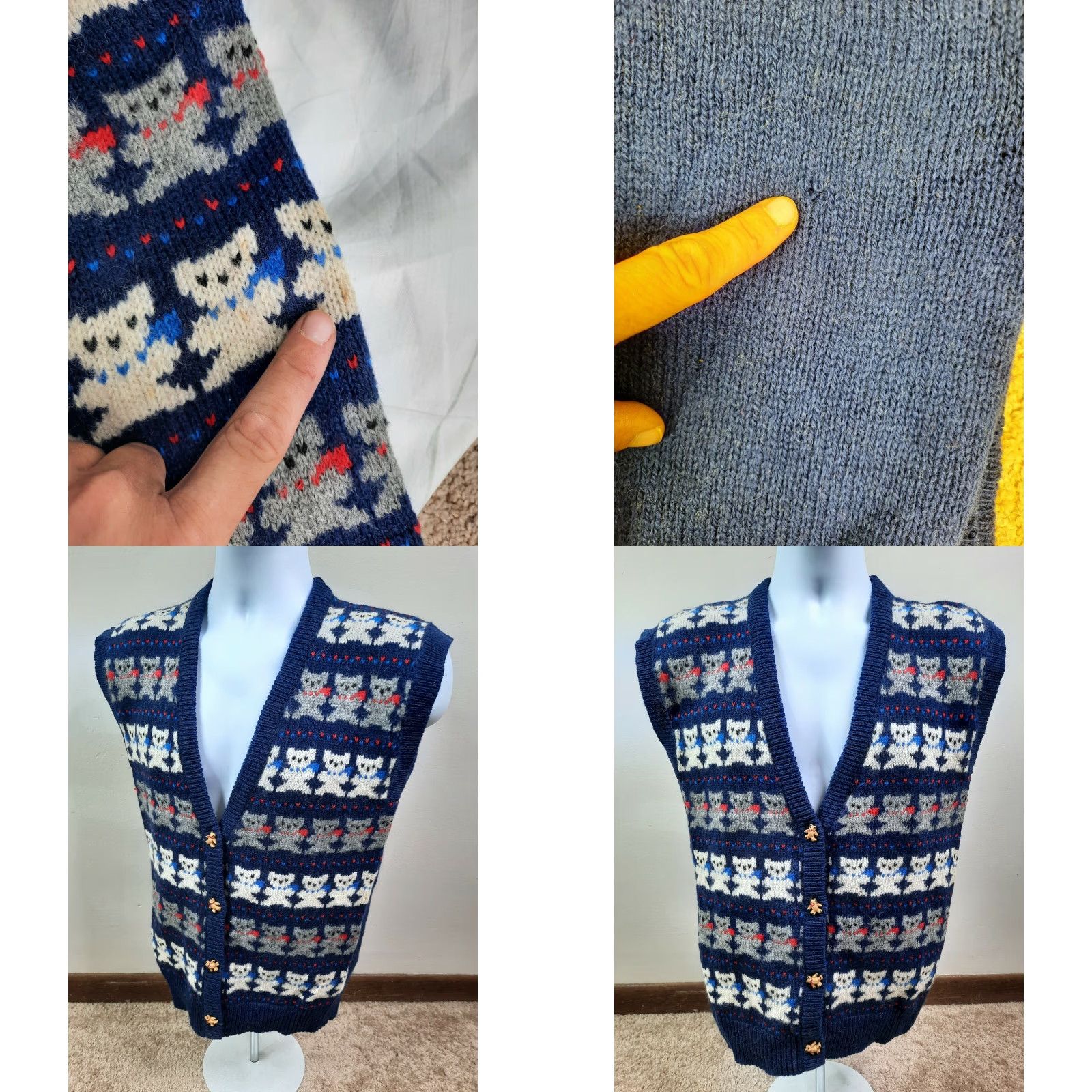 Vintage VINTAGE The Eagle's Eye Sweater Vest Size US M / EU 48-50 / 2 - 8 Thumbnail