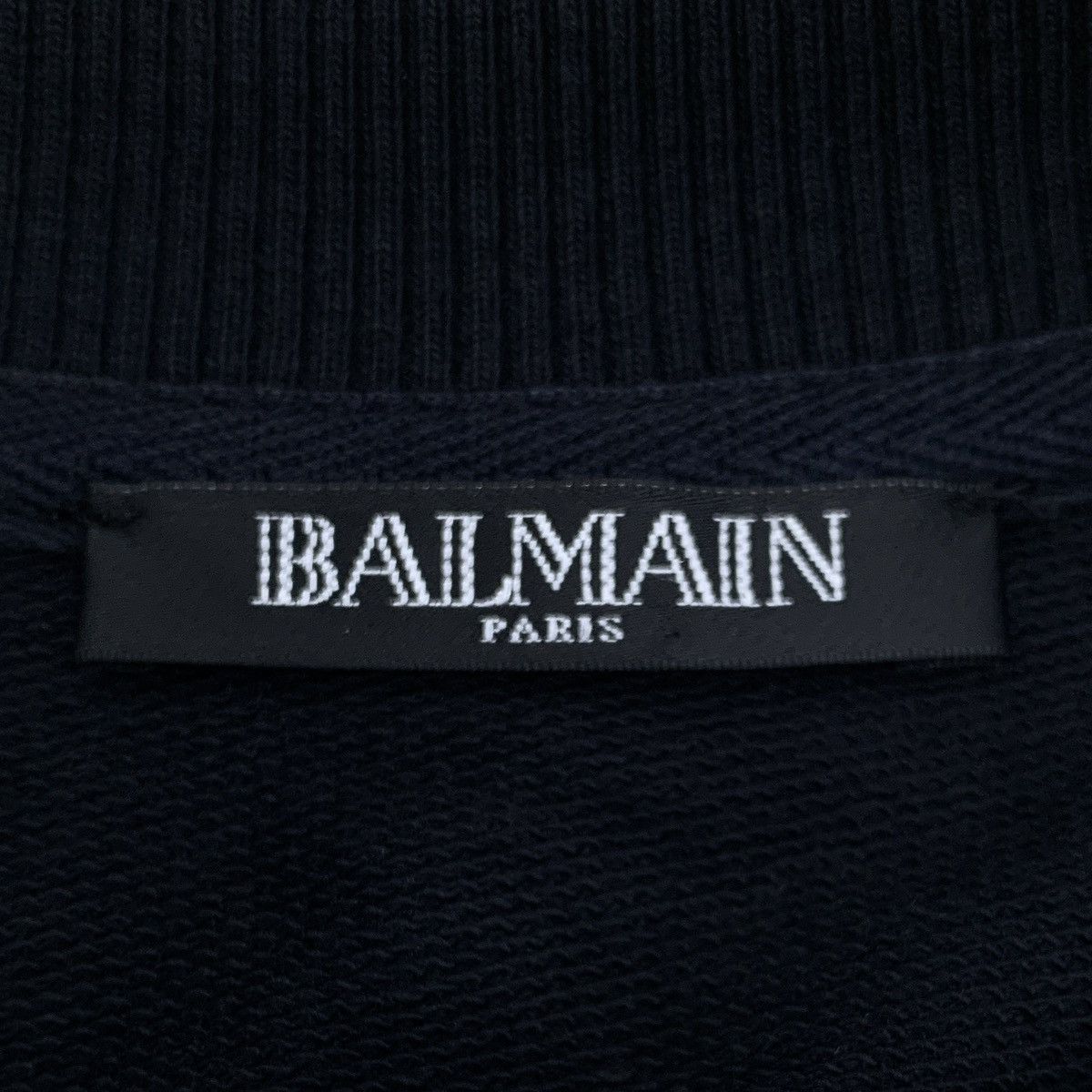 Balmain Balmain Black Logo Printed Long Sleeve Sweatshirt K26WX Size US S / EU 44-46 / 1 - 6 Thumbnail