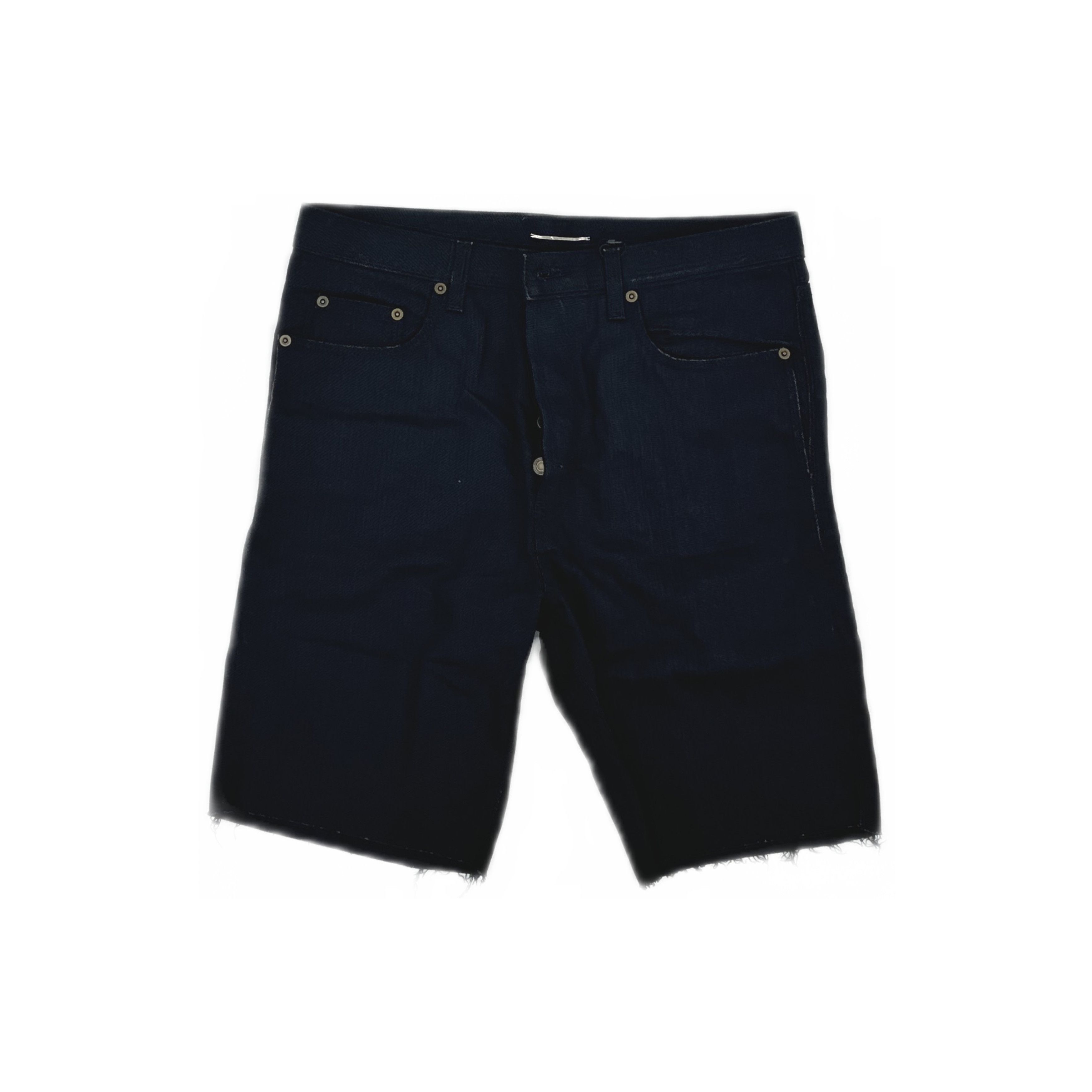Saint Laurent Paris Saint Laurent Black Denim Shorts Size 30 Size US 30 / EU 46 - 1 Thumbnail