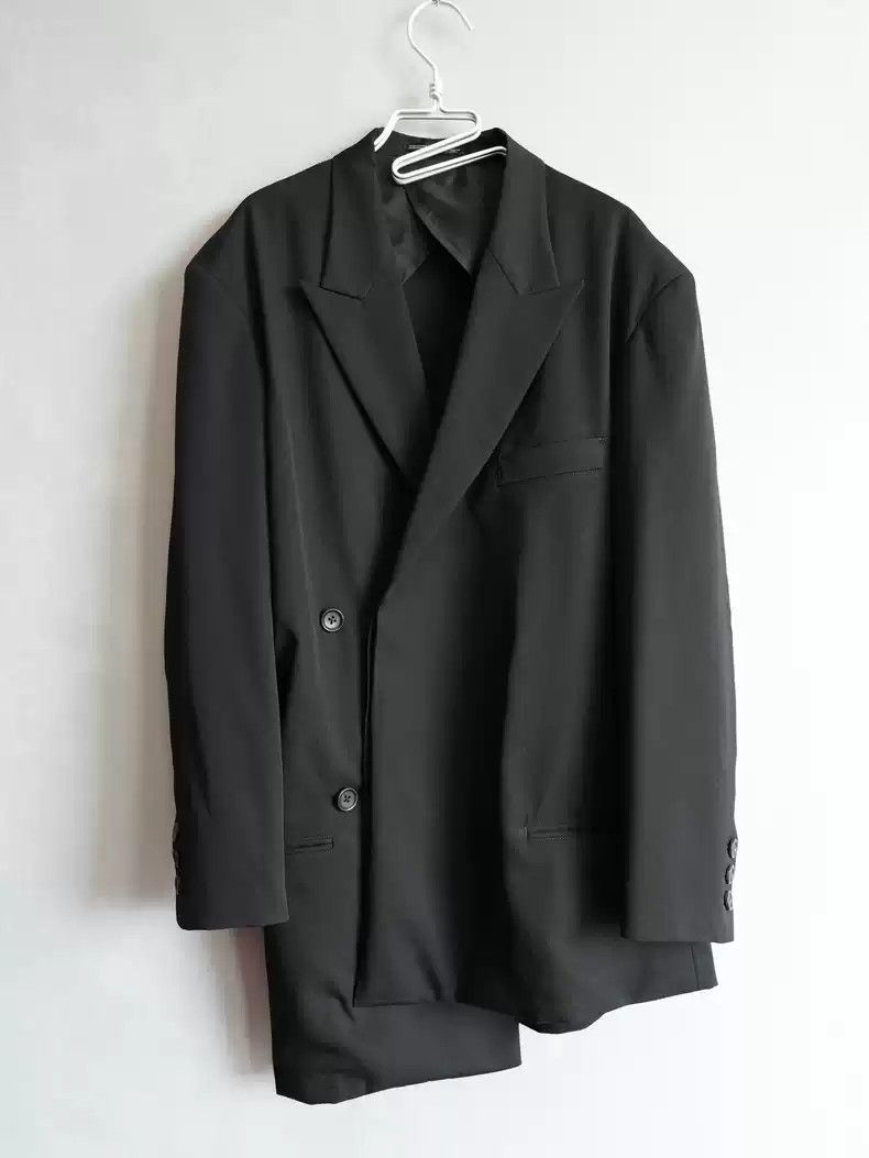 Yohji Yamamoto Yohji Yamamoto 23SS Asymmetric Double breasted 