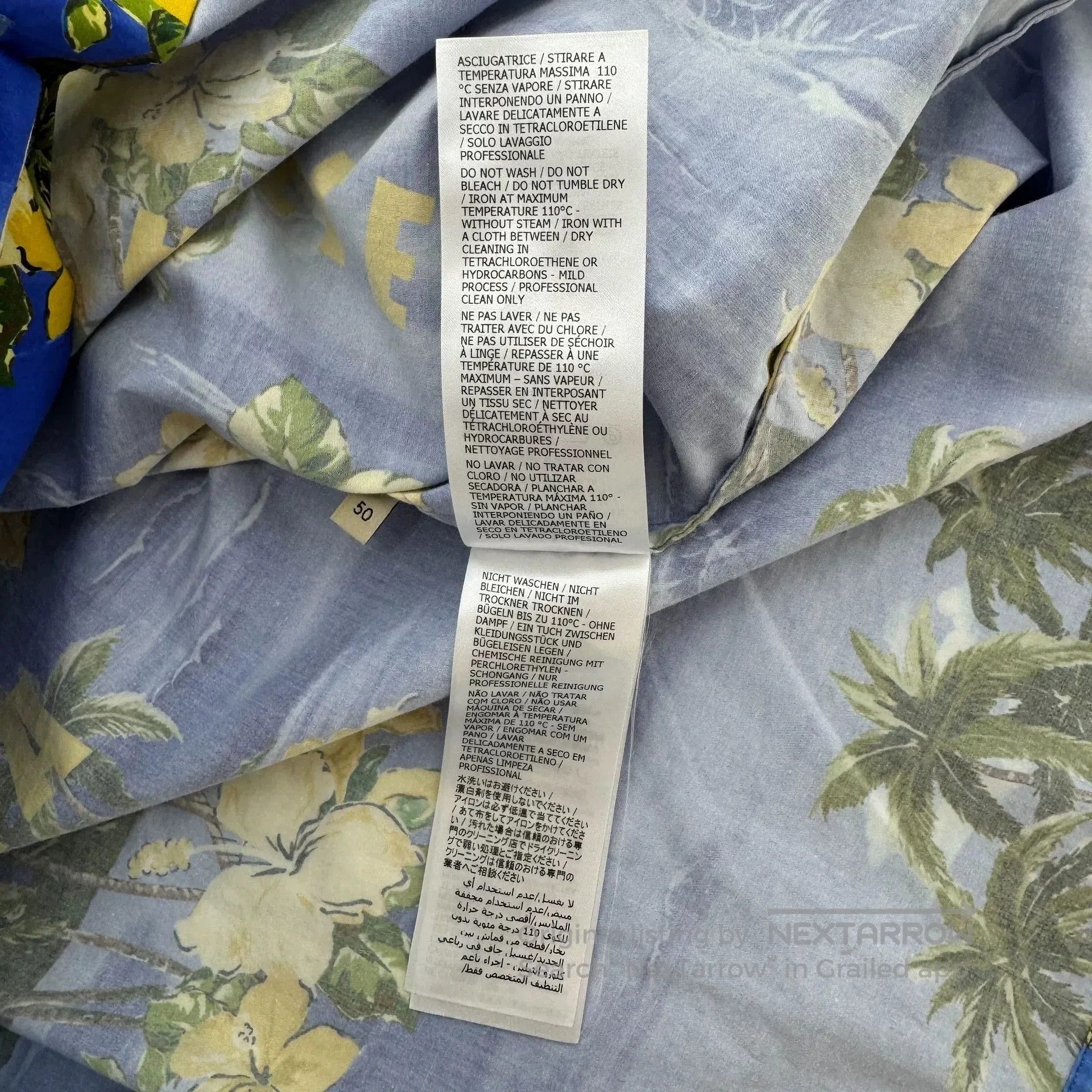 Gucci Gucci Coconut Tree Floral Print Shirt. Size US M / EU 48-50 / 2 - 5 Thumbnail