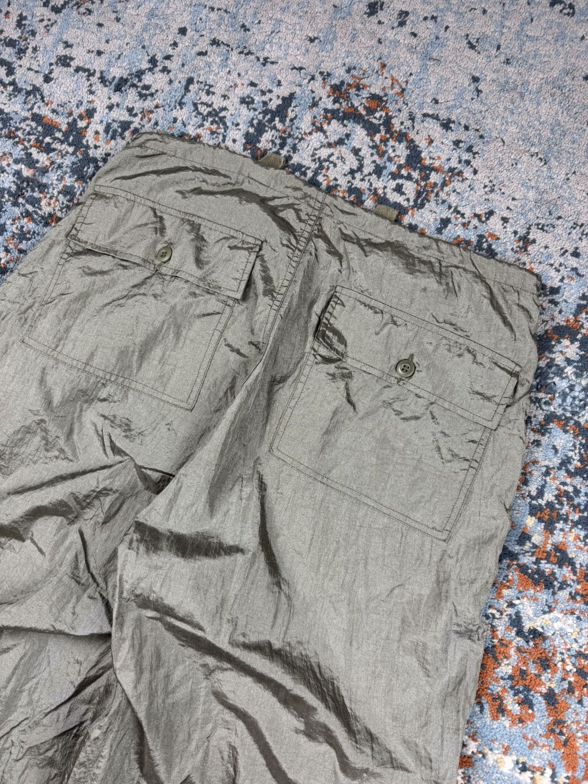 Japanese Brand × Vintage Vintage y2k military style parachute ultra baggy pants Size US 28 / EU 44 - 4 Thumbnail
