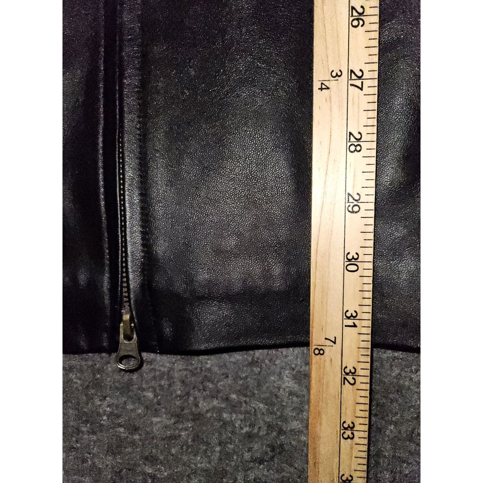 Vintage Centigrade Leather Jacket Women's M Black Shoulder Pads Pockets City Preppy Size M / US 6-8 / IT 42-44 - 4 Thumbnail