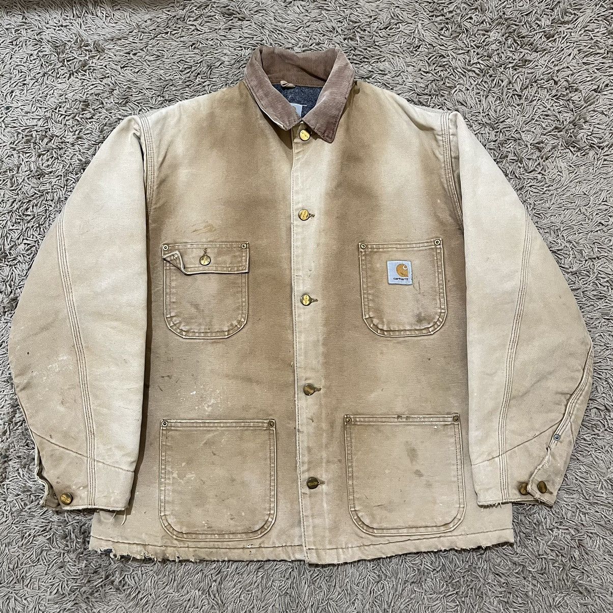 Carhartt Vintage 90's Carhartt C01 BRN Hamilton Chore Jacket Size US XL / EU 56 / 4 - 21 Thumbnail