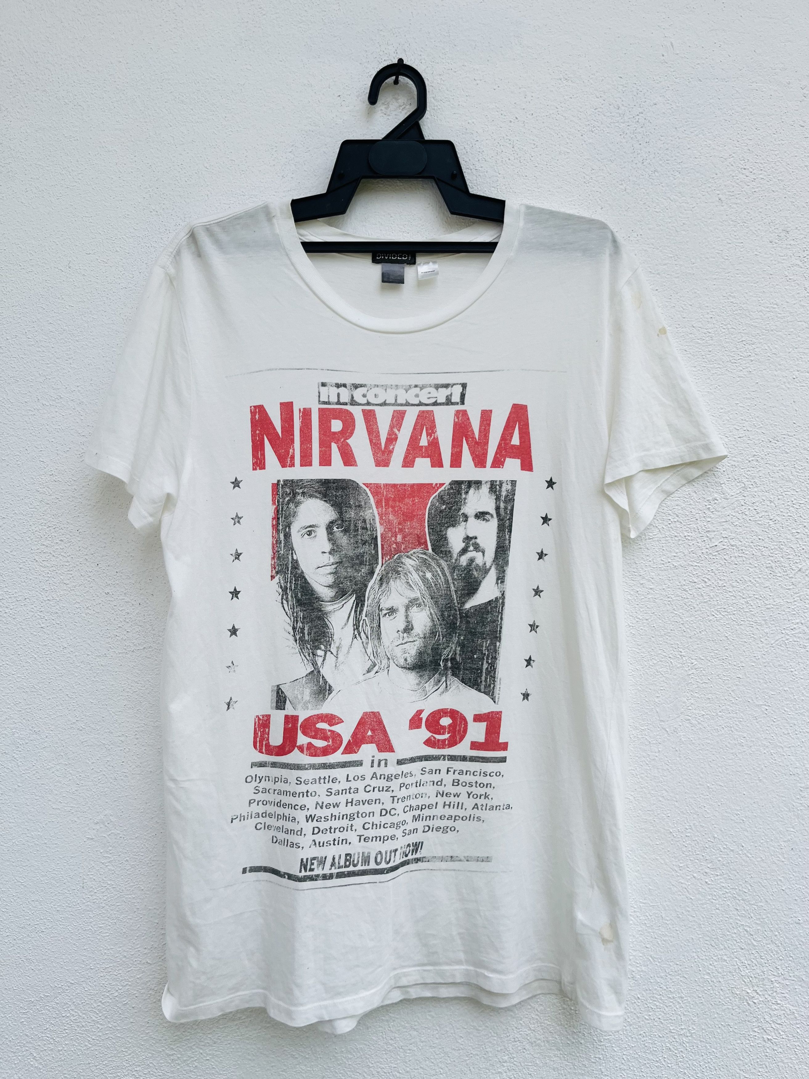 Band Tees Nirvana 90s In Concert USA Designer Style Size US L / EU 52-54 / 3 - 1 Thumbnail