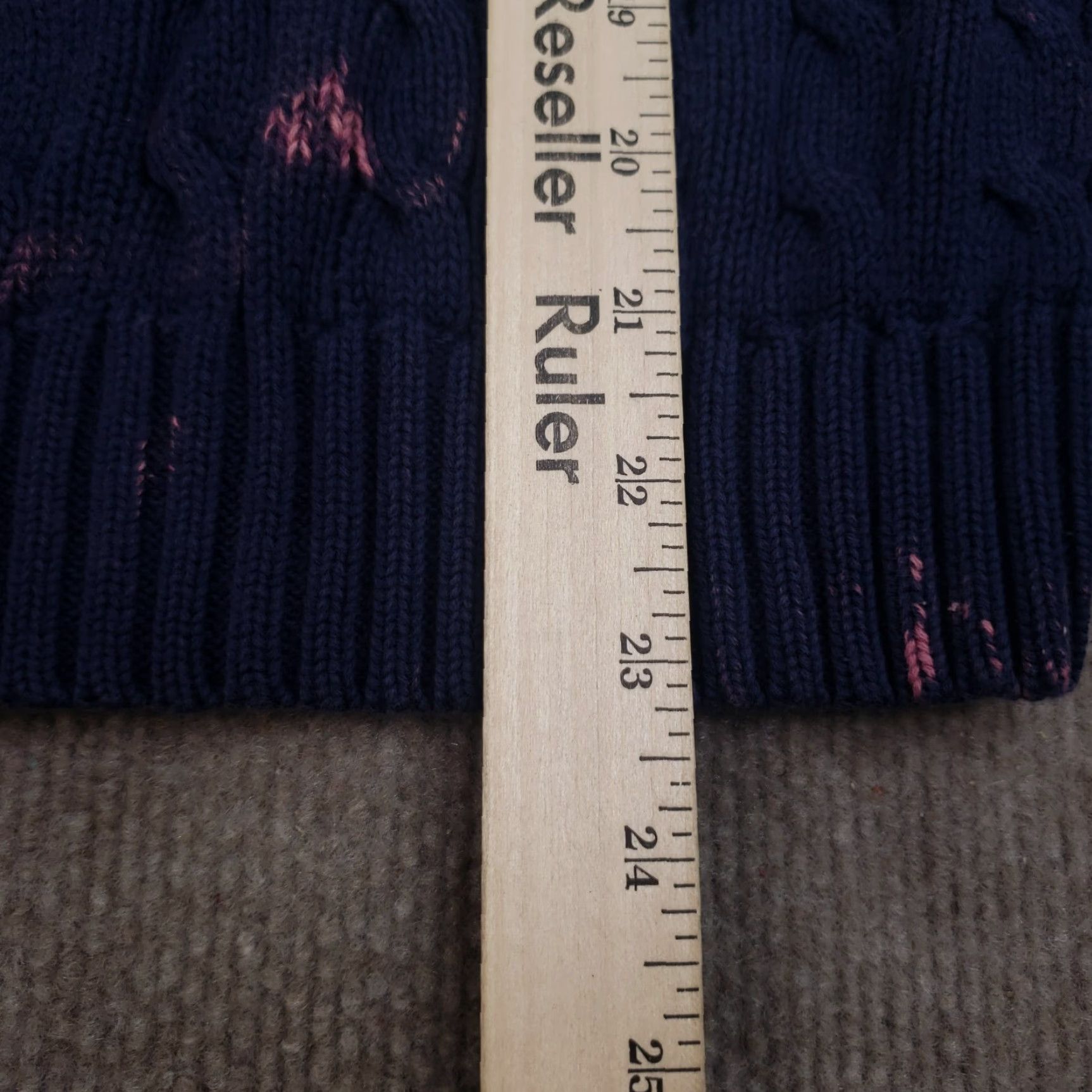 Polo Ralph Lauren Ralph Lauren Boys Sweater Medium Extra Large Blue Crew Neck Long Sleeve Cable Bleached Size US M / EU 48-50 / 2 - 4 Thumbnail