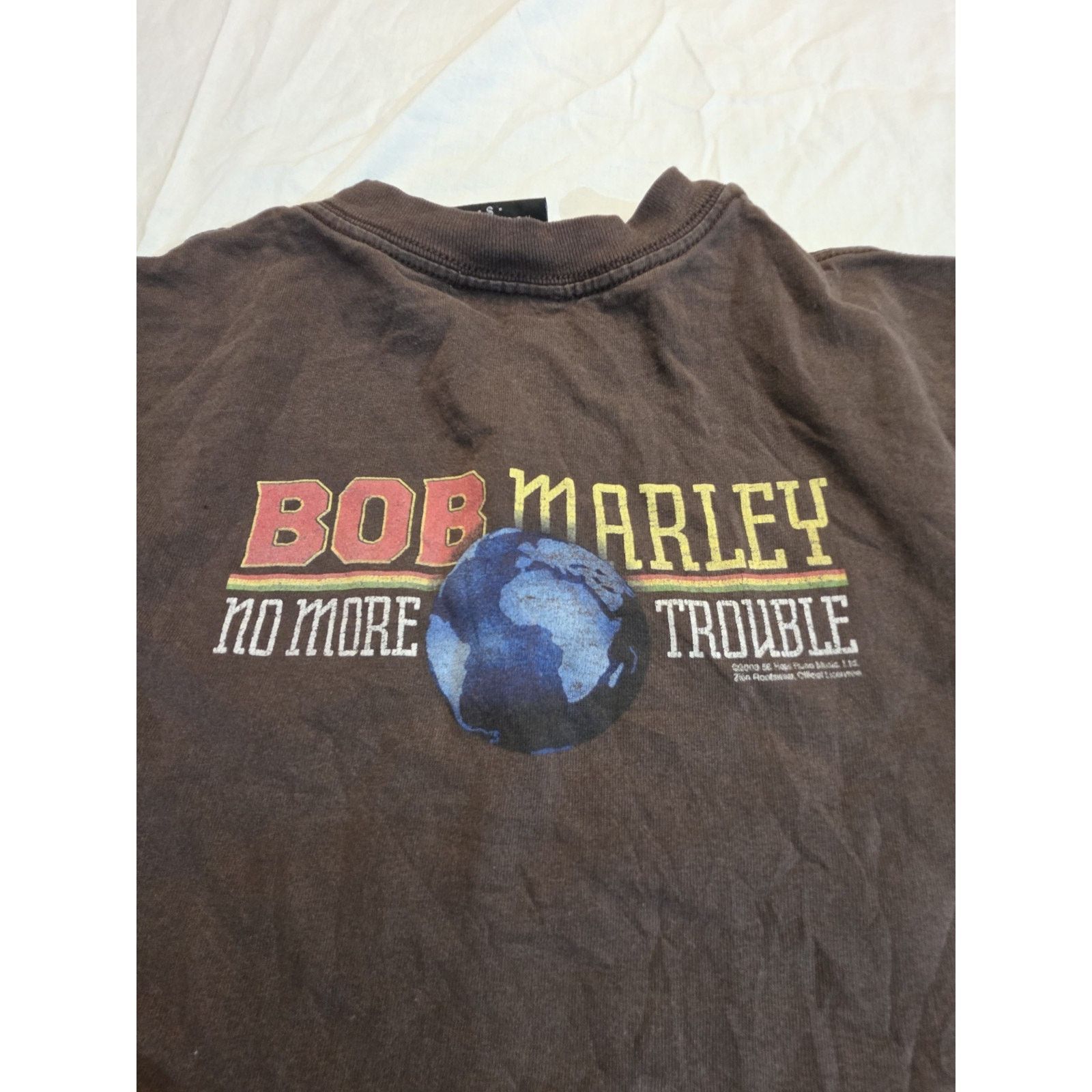 トップス 00s ZION BOB MARLEY NO MORE TROUBLE Tee Zion Rootswear Bob Marley 
