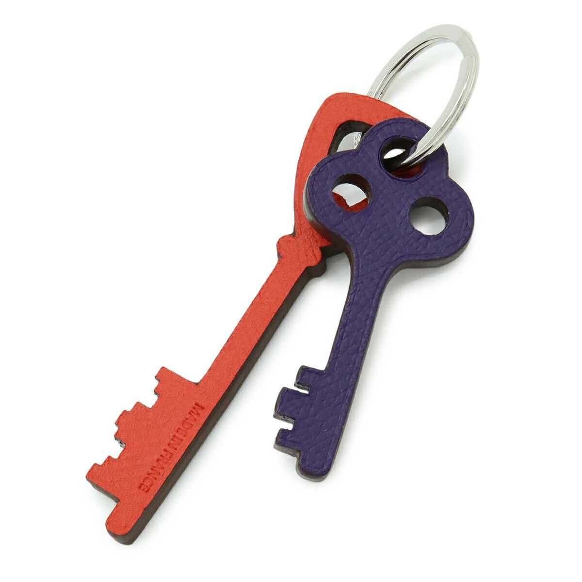 Hermes Hermès Petit h Veau Epsom Key Holder Leather Charm DUTY FREE for USA