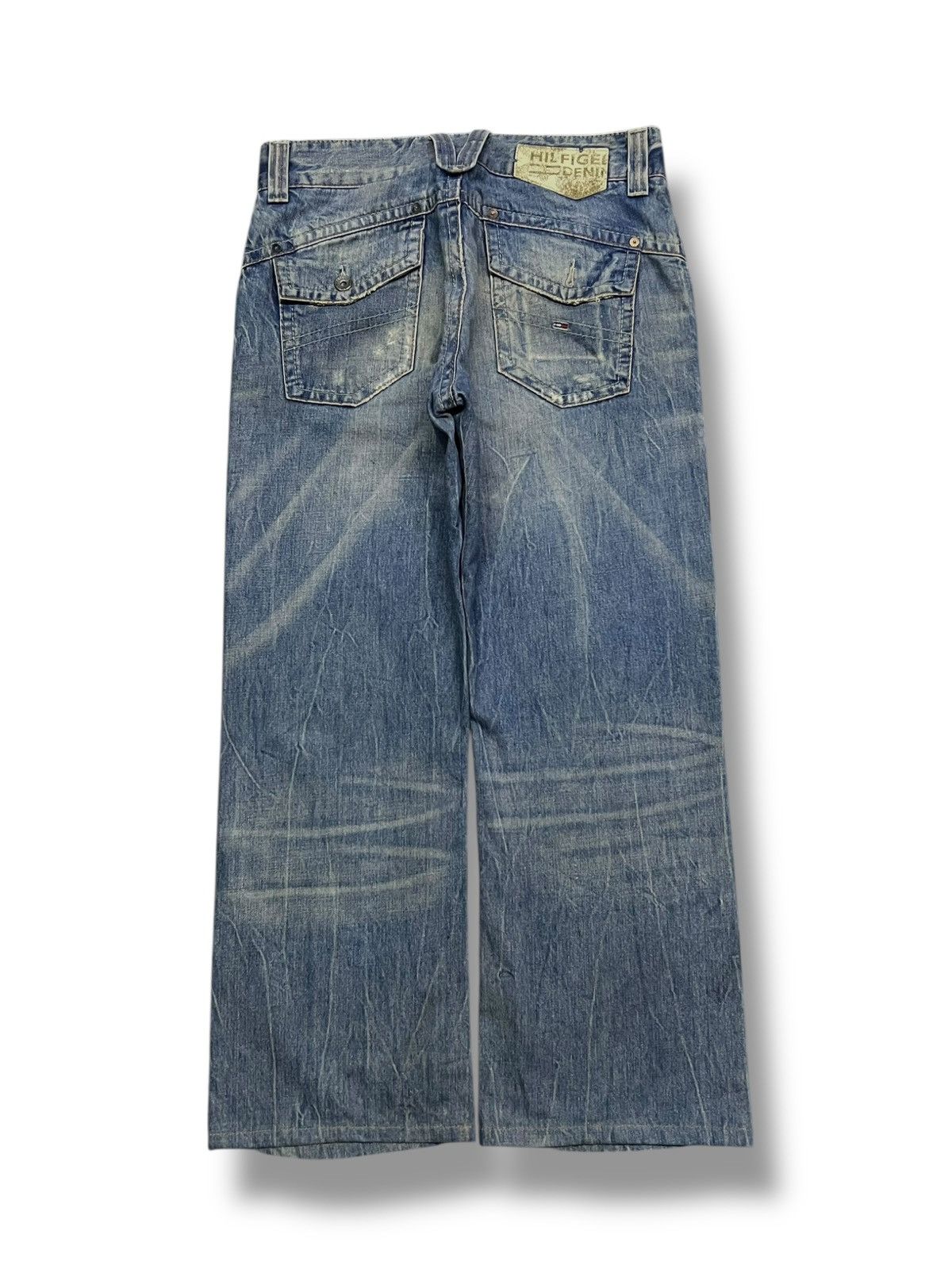 Tommy Hilfiger Baggy Vintage Tommy Hilfiger Denim Gage - Faded Mud Wash Size US 31 - 3 Thumbnail
