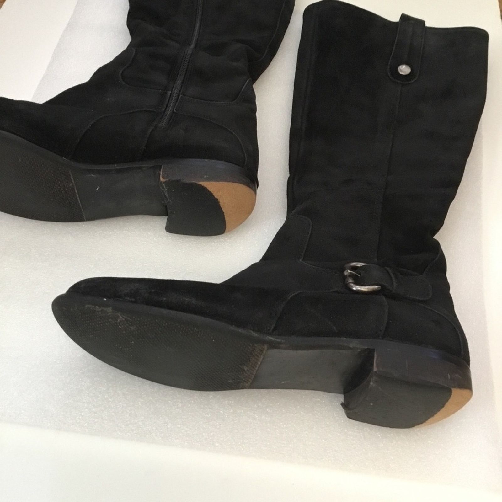 Other C la Canadienne Black Suede Boots Size US 6.5 / IT 36.5 - 6 Thumbnail