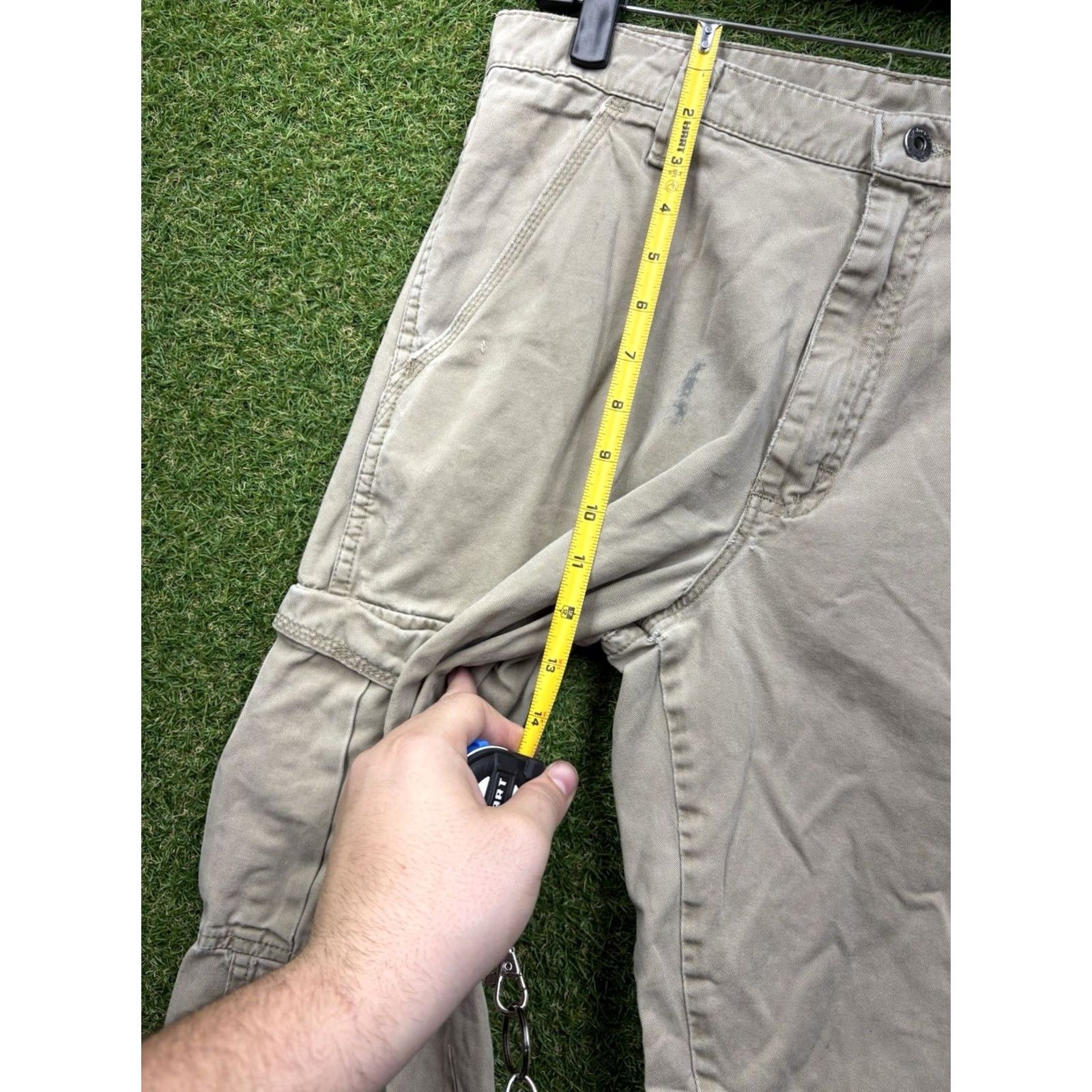 Wrangler Wrangler Cargo Pants Mens 32x32 Khaki Brown 70LEWGR Workwear Canvas Straight Pants Mens Khaki Cargo 32x32 Wrangler Size US 32 / EU 48 - 6 Thumbnail