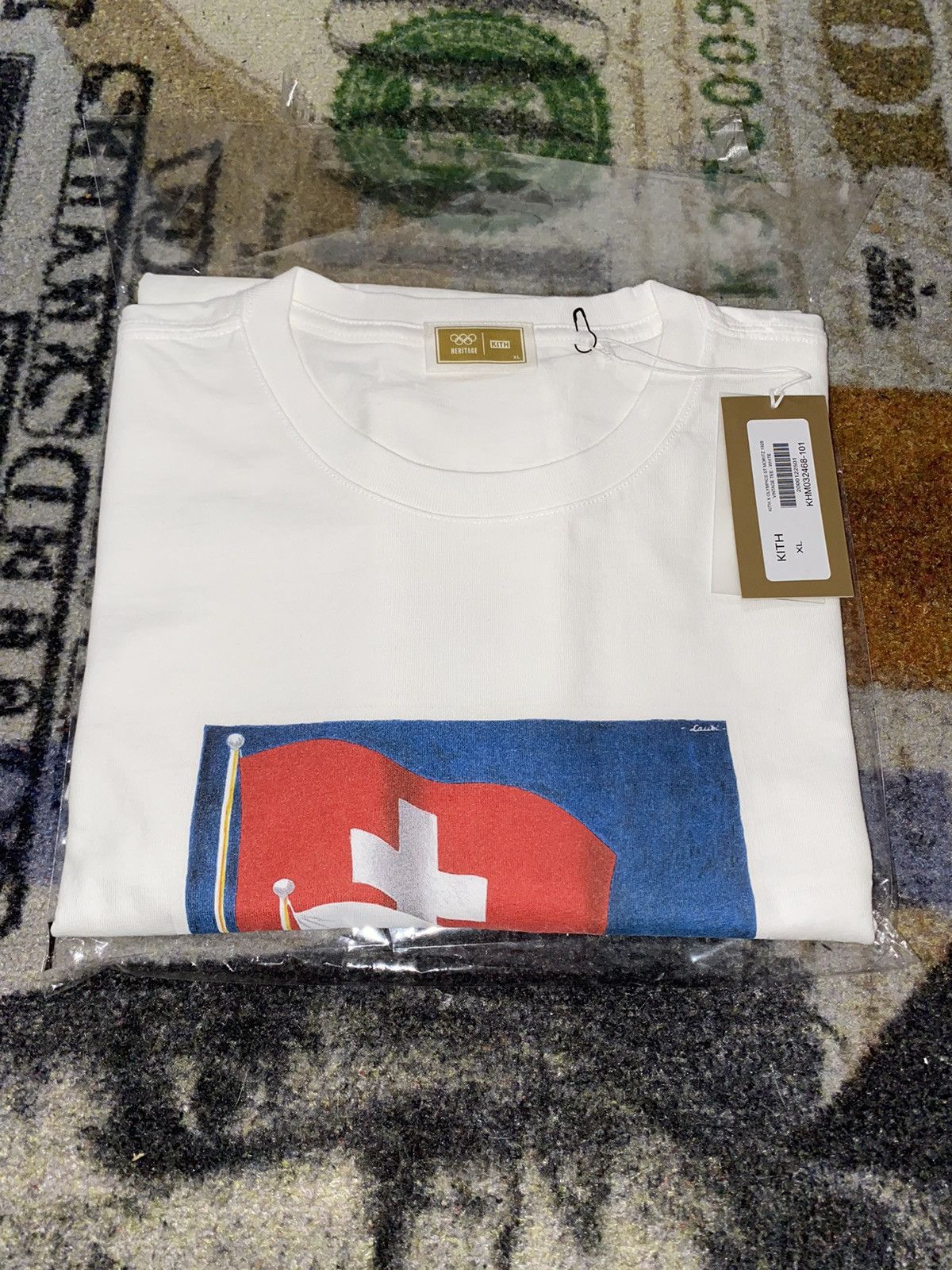 Kith × USA Olympics × Vintage Kith for Olympics Heritage St. Moritz 1928 Vintage Tee Size US XL / EU 56 / 4 - 2 Thumbnail