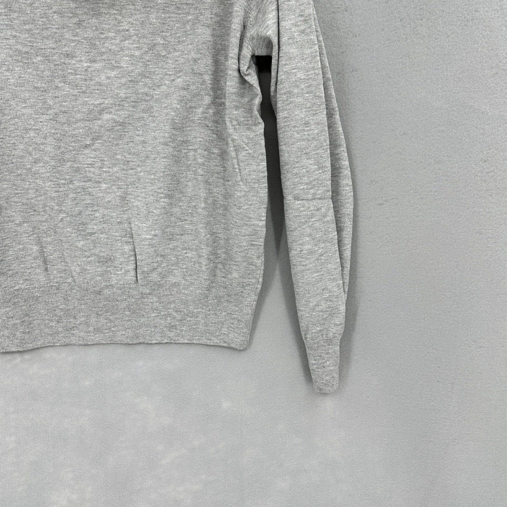 Splendid Splendid Women's Off the Shoulder Sweater, Large, Gray, Knit, Casual Blouse, Quiet Luxury, Long Sleeve Size L / US 10 / IT 46 - 5 Thumbnail