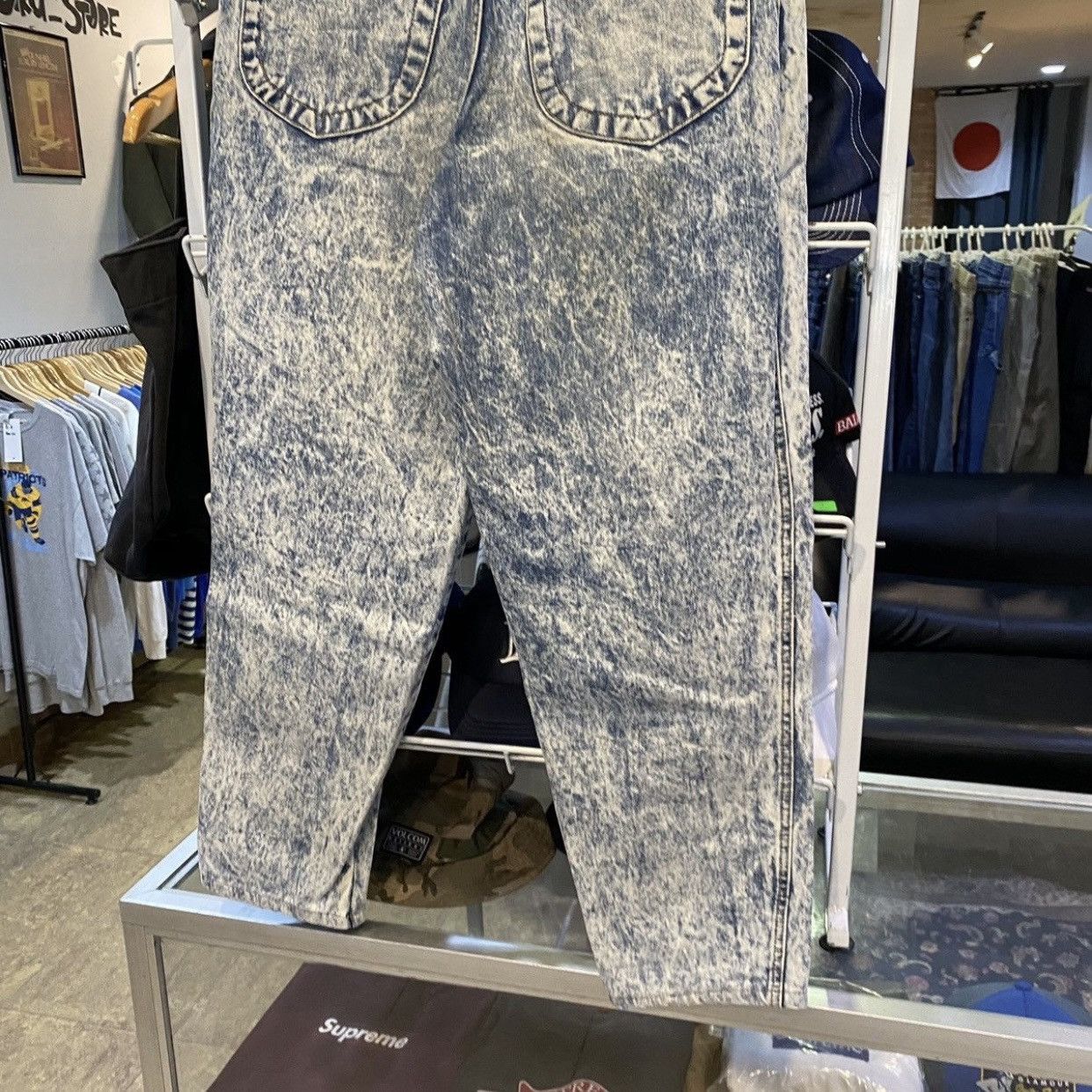 Edwin Gold Rush Edwin Acid Wash Baggy Jeans Relaxed Tapered Fit Size US 30 / EU 46 - 8 Thumbnail