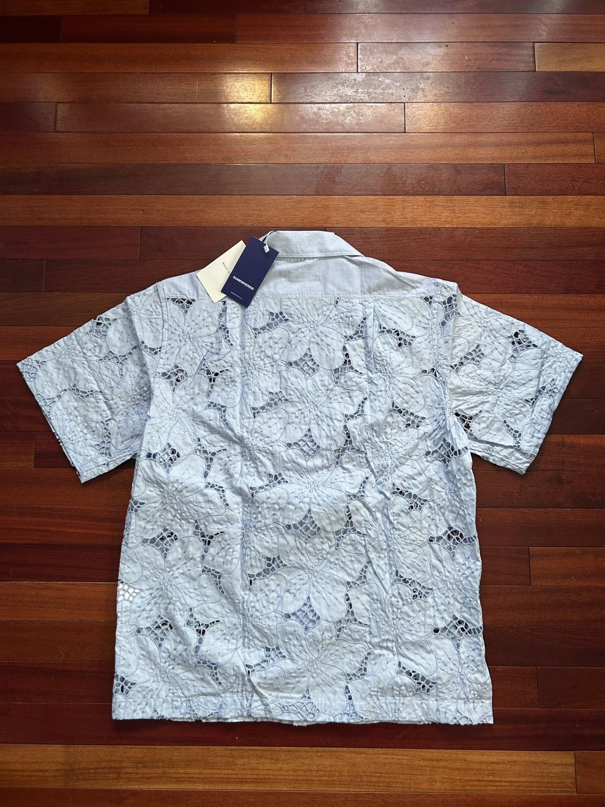 Wales Bonner Wales Bonner Bowling Shirt Size US L / EU 52-54 / 3 - 9 Thumbnail