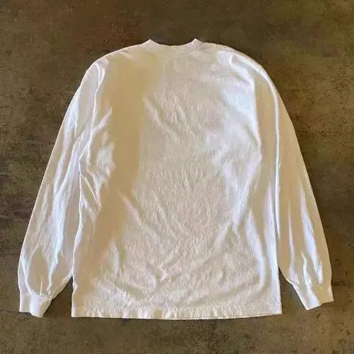 VIBE Fox pattern white vintage cotton long-sleeved t-shirt Size US L / EU 52-54 / 3 - 6 Thumbnail