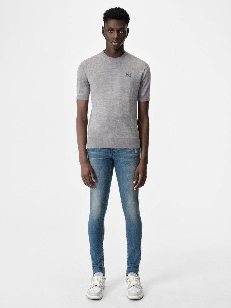 Amiri oc11z0626 Stack Jeans in Dark Indigo | Grailed