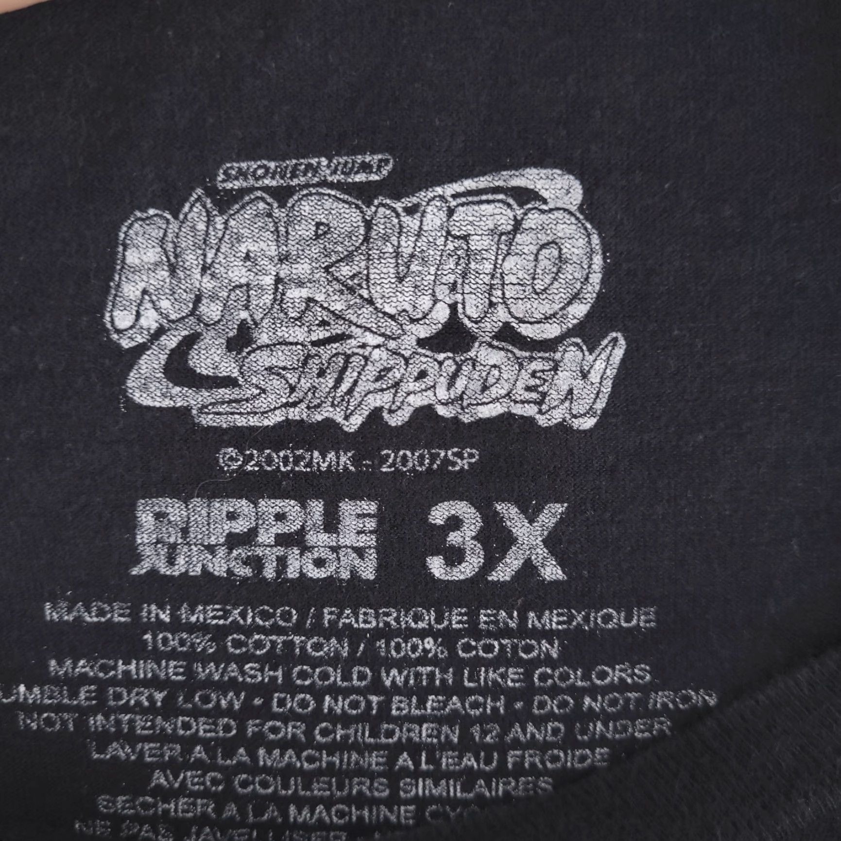 Ripple Junction Ripple Junction Mens Shirt 3XL Black Naruto Shippuden Graphic Tee Size US XXL / EU 58 / 5 - 3 Thumbnail
