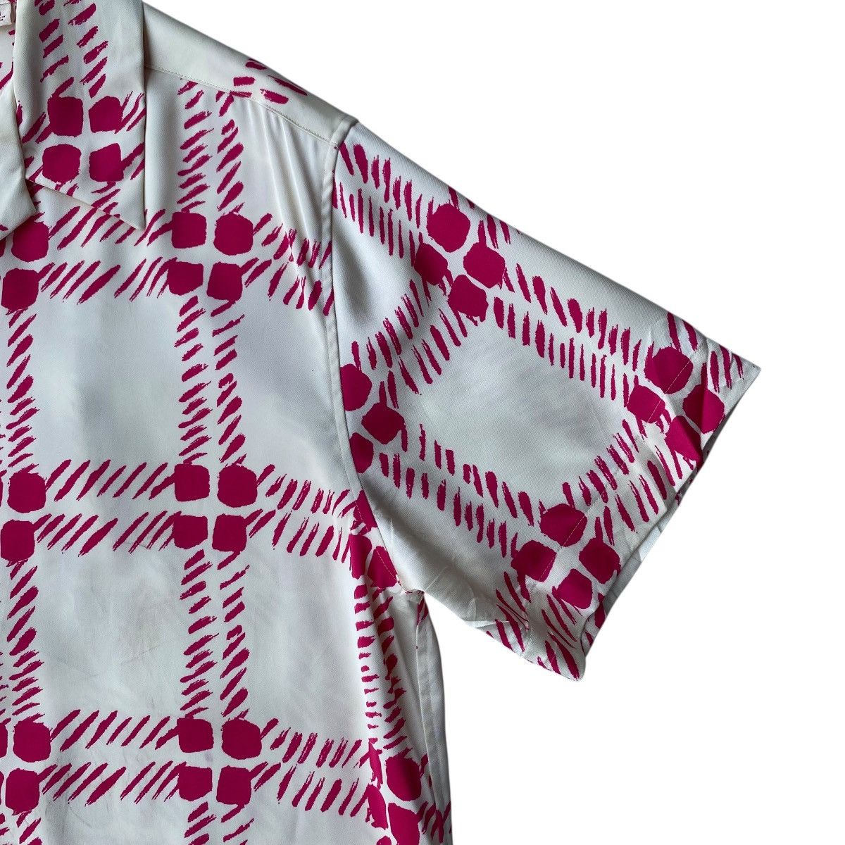 Marni × Uniqlo Uniqlo X Marni Oversized Open Collar Pink Checkered Pattern Size M / US 6-8 / IT 42-44 - 5 Thumbnail