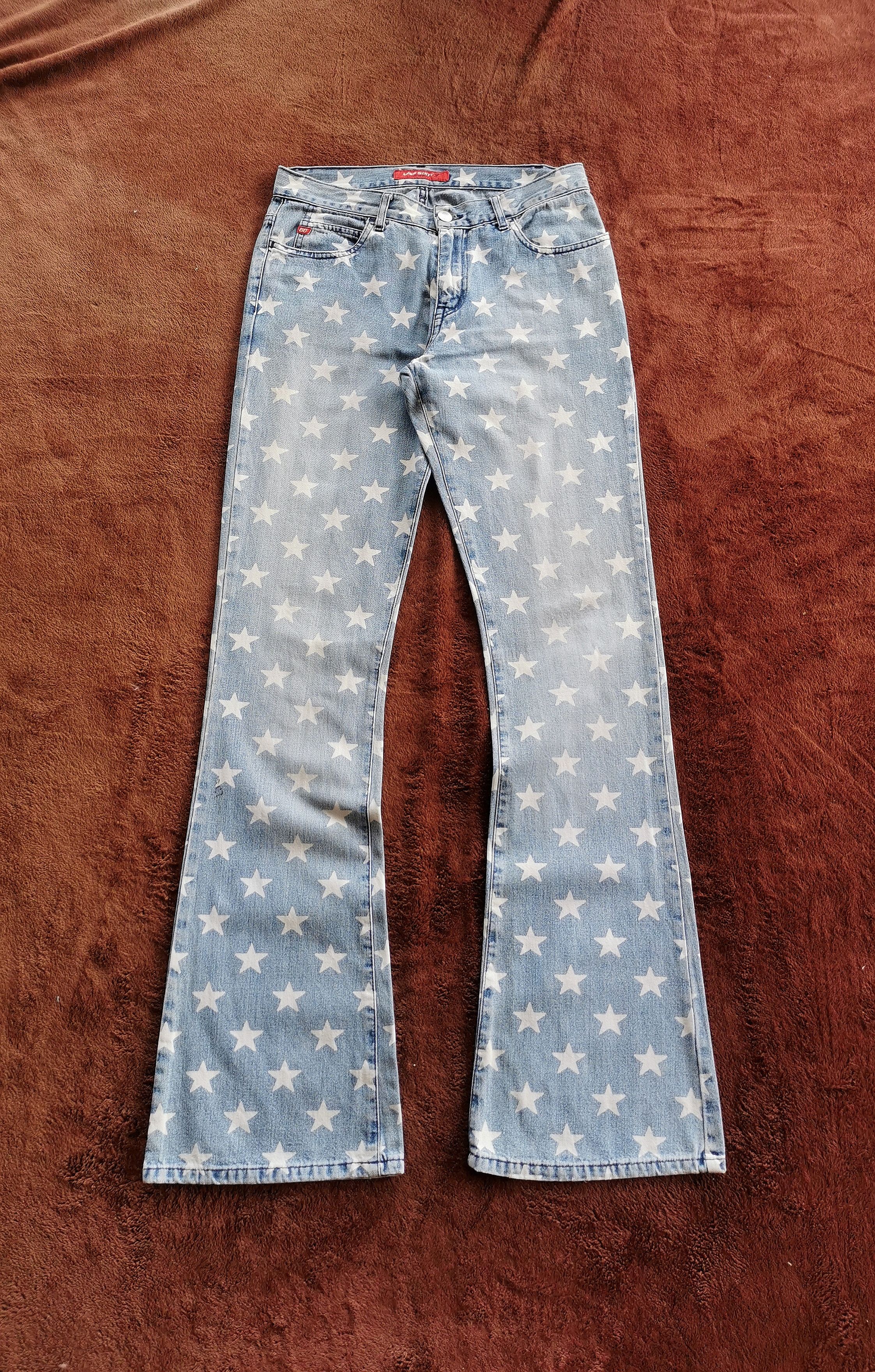 Miss Sixty Vintage Miss Sixty Star Pattern Flare Jeans Size 28" / US 6 / IT 42 - 1 Thumbnail