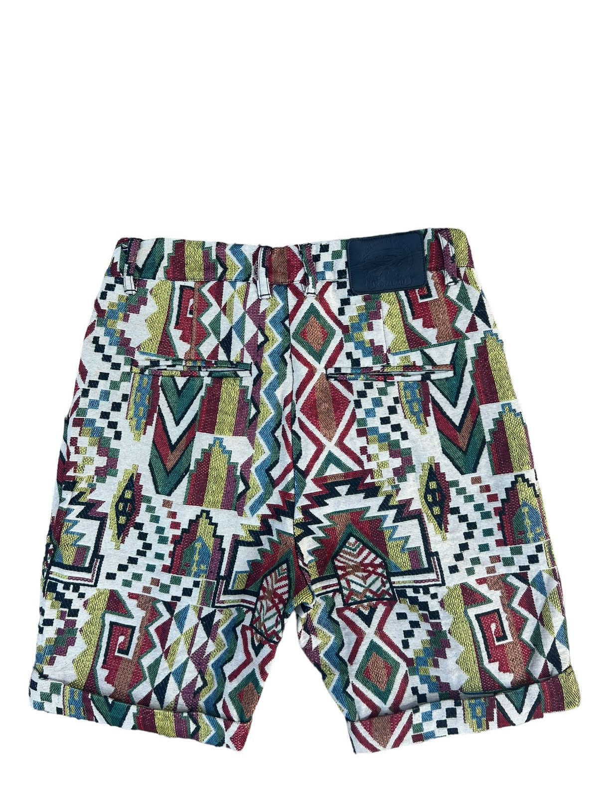 Vintage Ryu Koizumi Japan Jacquard Short Pant Size US 30 / EU 46 - 2 Thumbnail