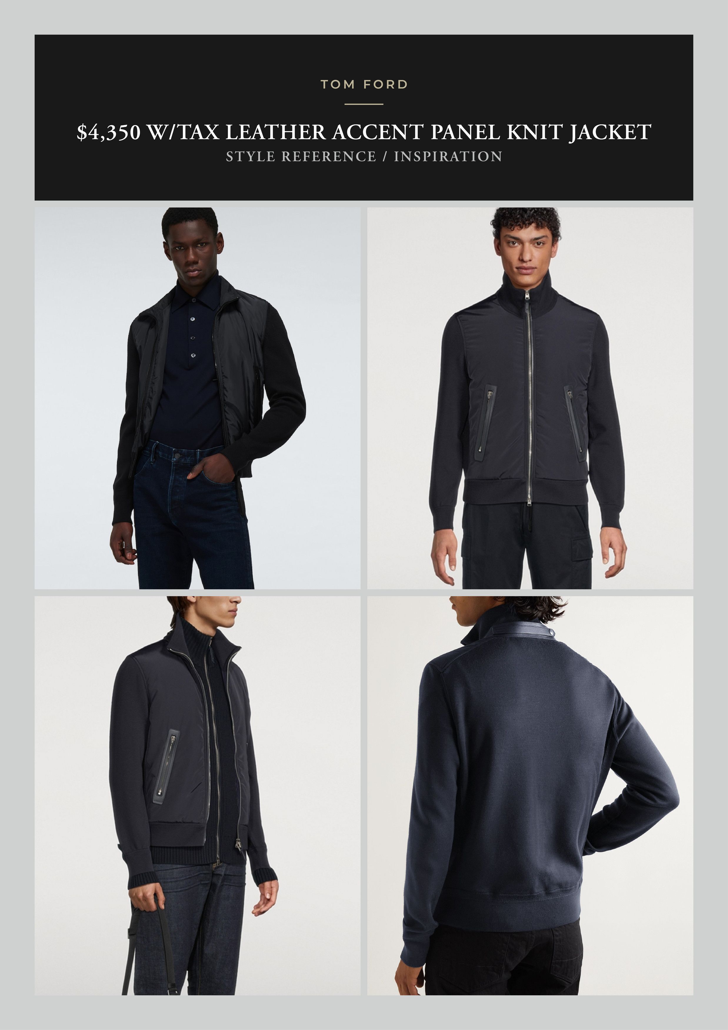 Tom Ford Best Dressed Rare $4,350 w/tax TOM FORD Panel Knit Jacket Size US M / EU 48-50 / 2 - 5 Thumbnail