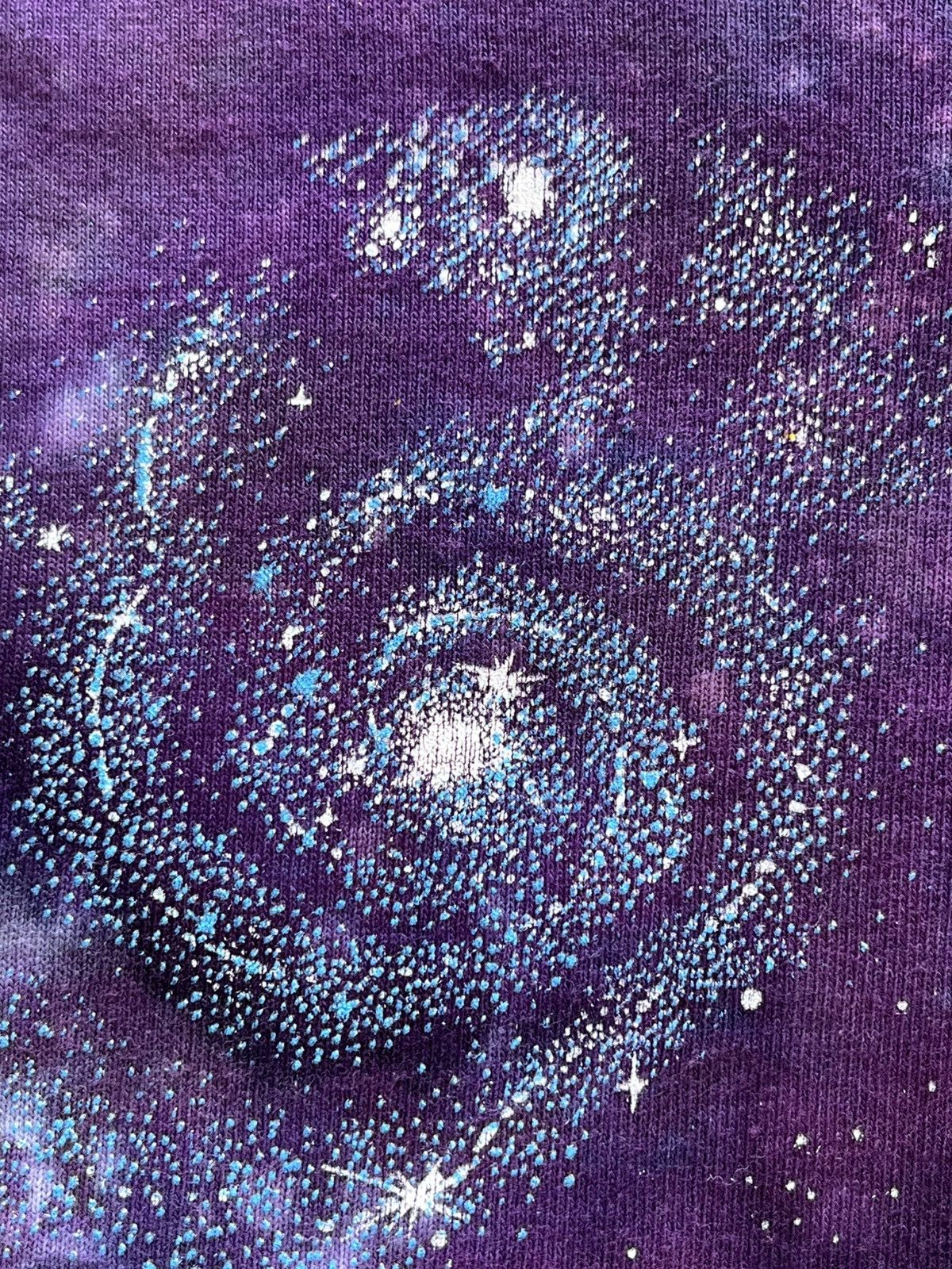 Vintage Liquid blue Space t- shirt 90’s Size US L / EU 52-54 / 3 - 4 Thumbnail