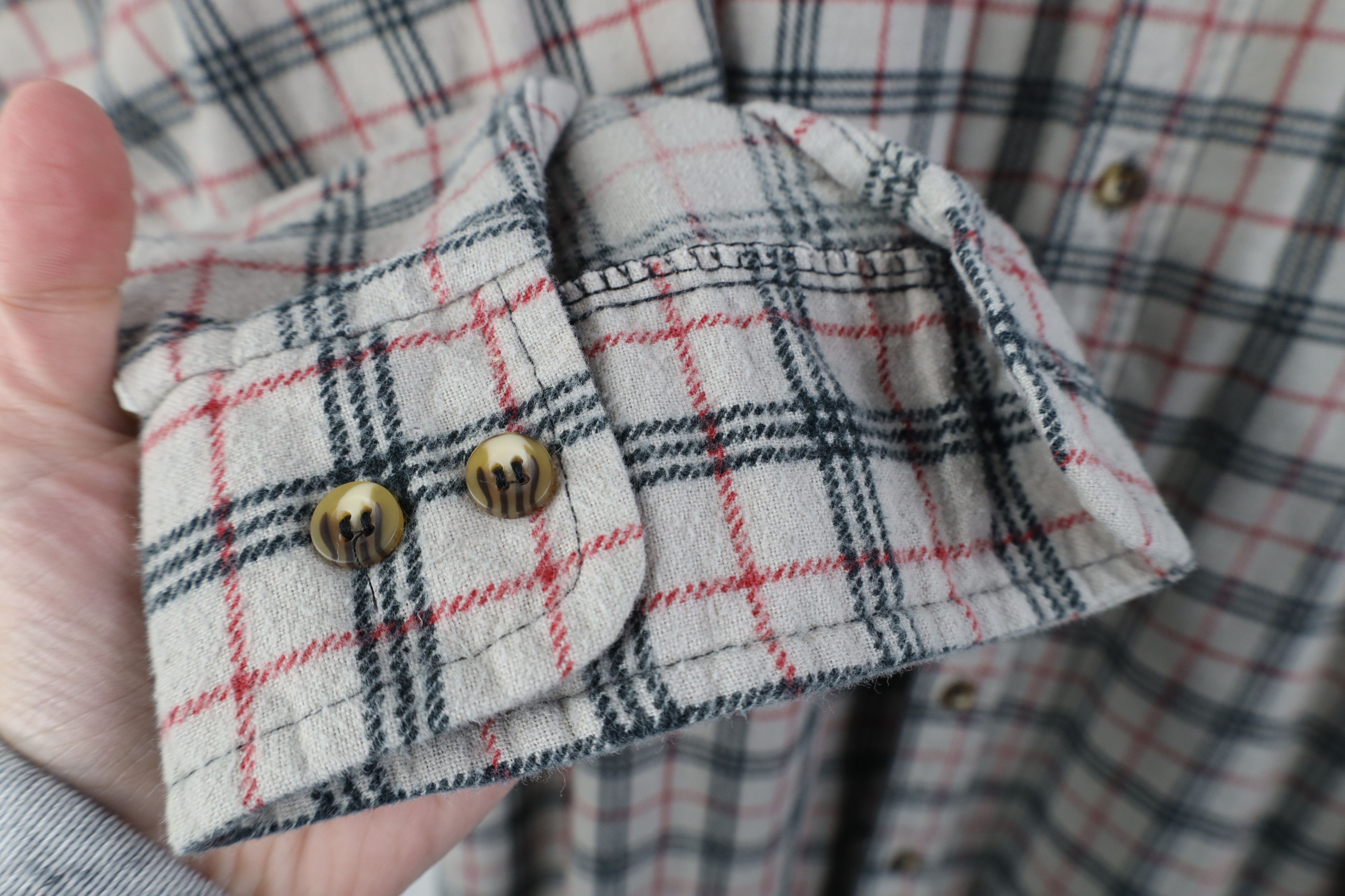 Vintage Vintage 90s Streetwear Collared Button Shirt Plaid Cotton Size US XL / EU 56 / 4 - 7 Thumbnail