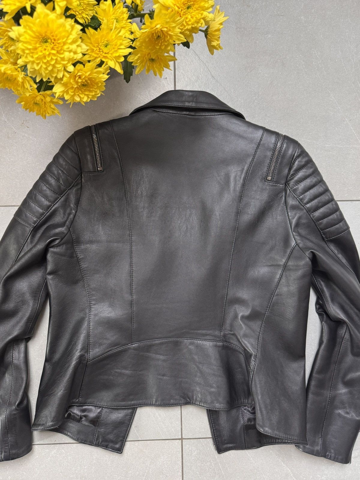Other Premium Leather Biker Jacket (Genuine Leather) Size M / US 6-8 / IT 42-44 - 5 Thumbnail