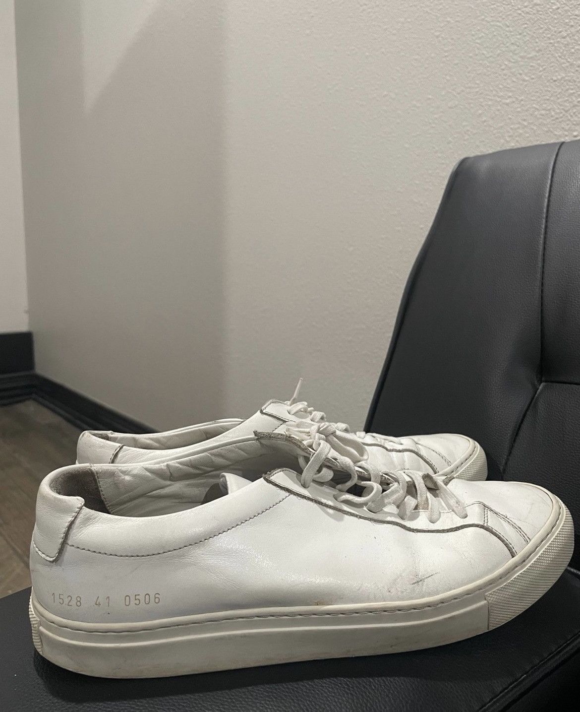 Common Projects Men’s Achilles Leather Low Top Sneaker Size US 8 / EU 41 - 4 Thumbnail
