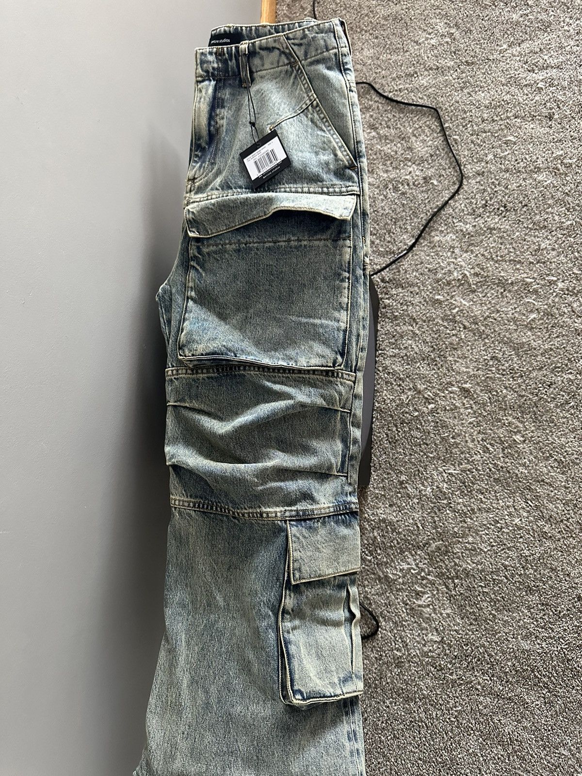 Entire Studios Heavy Denim Cargo Surface Wave Size US 30 / EU 46 - 1 Thumbnail