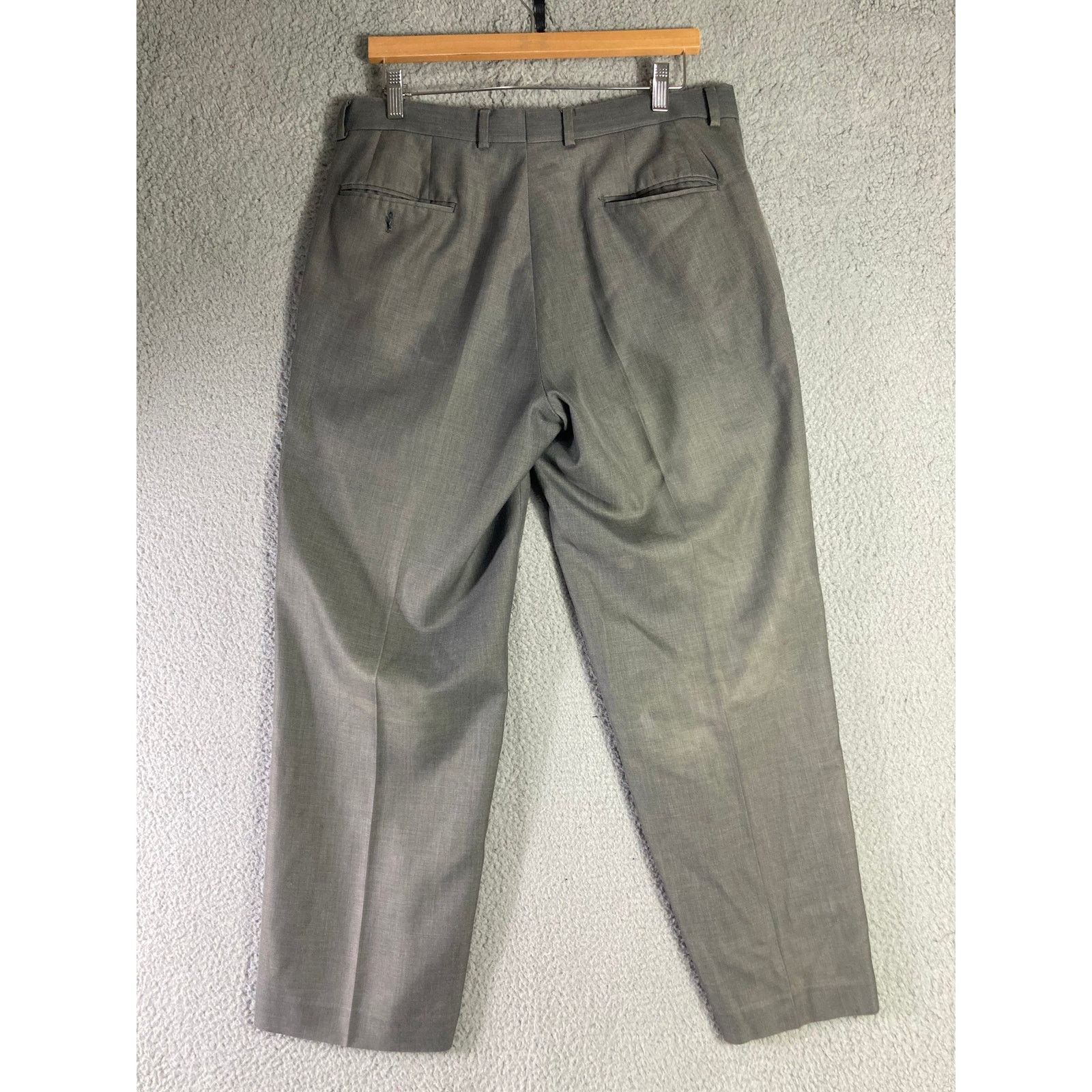 J Ferrar JF Ferrar Men's Modern Fit Dress Pants Gray Size 34x29 Size 34R - 7 Thumbnail