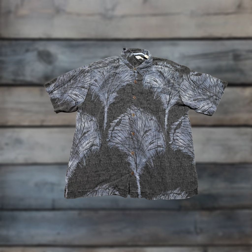 Tommy Bahama Tommy Bahama Shirt Mens Large Blue Button Front Hawaiian Floral Silk Loose Flowly Shirt Size US L / EU 52-54 / 3 - 1 Thumbnail