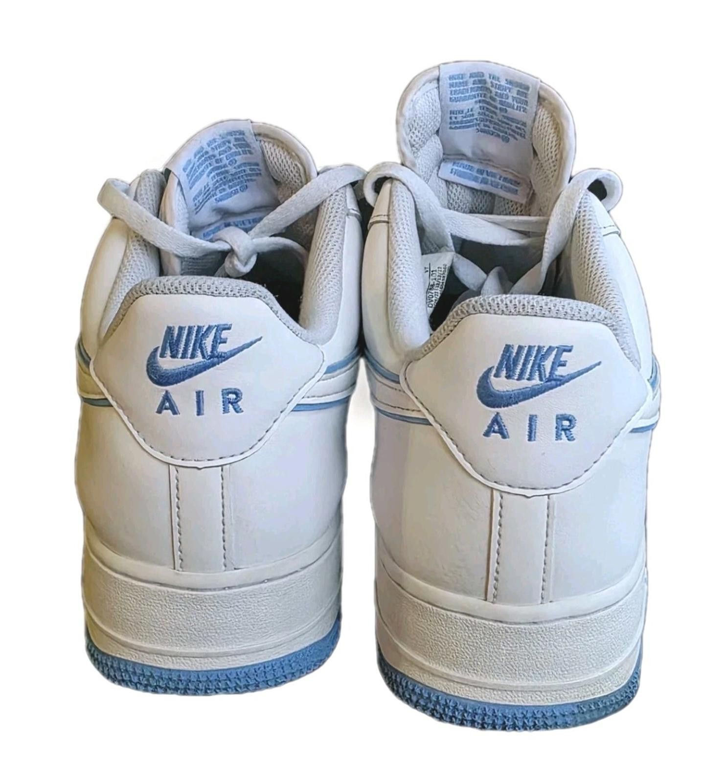 Nike Nike Air Force 1 '07 Low White University Blue Sneakers DV07 Size US 12 / EU 45 - 8 Thumbnail