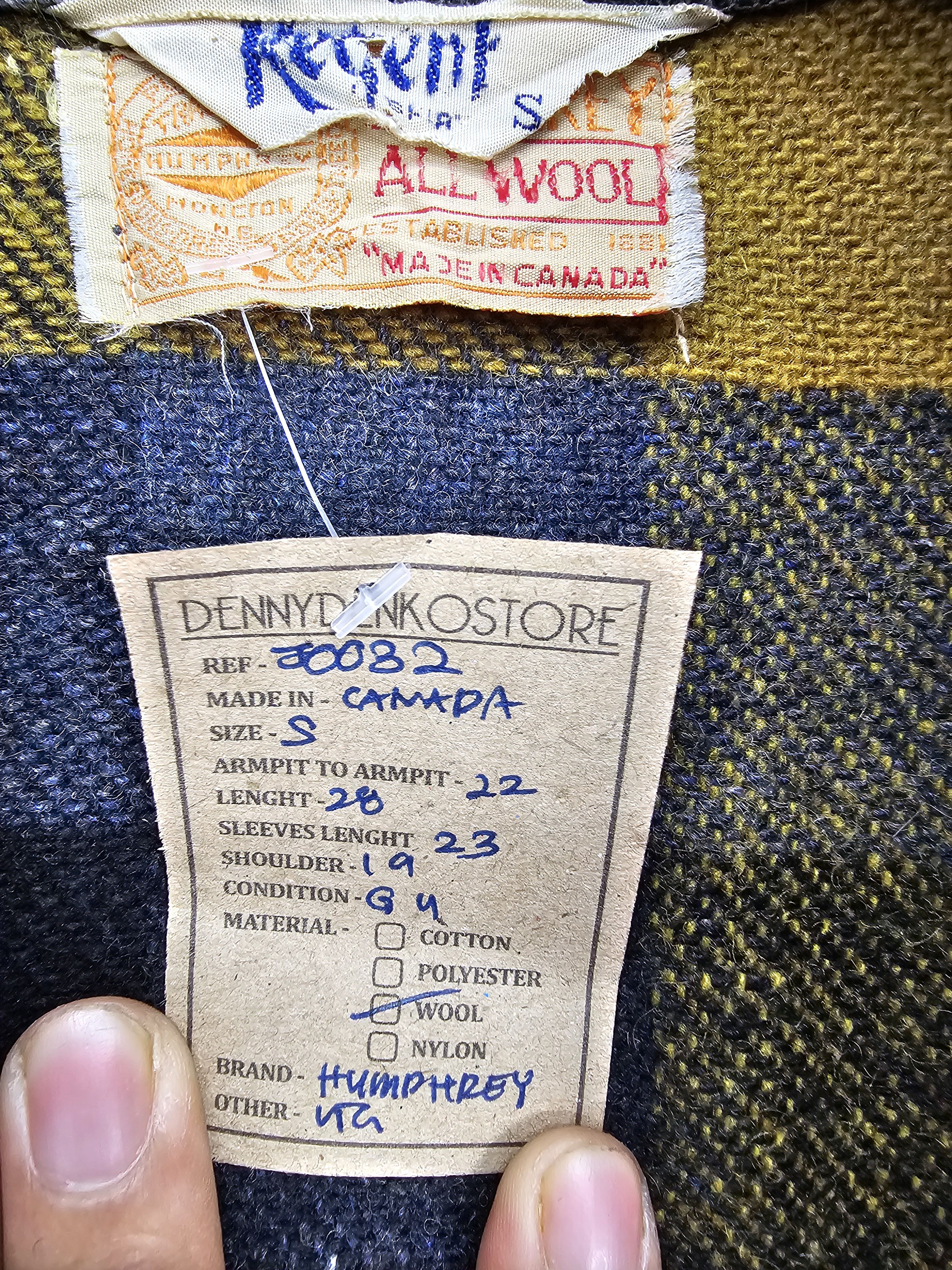 Vintage Vintage 60's Humphrey All Wool Coat Hunting Jacket J0032 Size US S / EU 44-46 / 1 - 13 Thumbnail