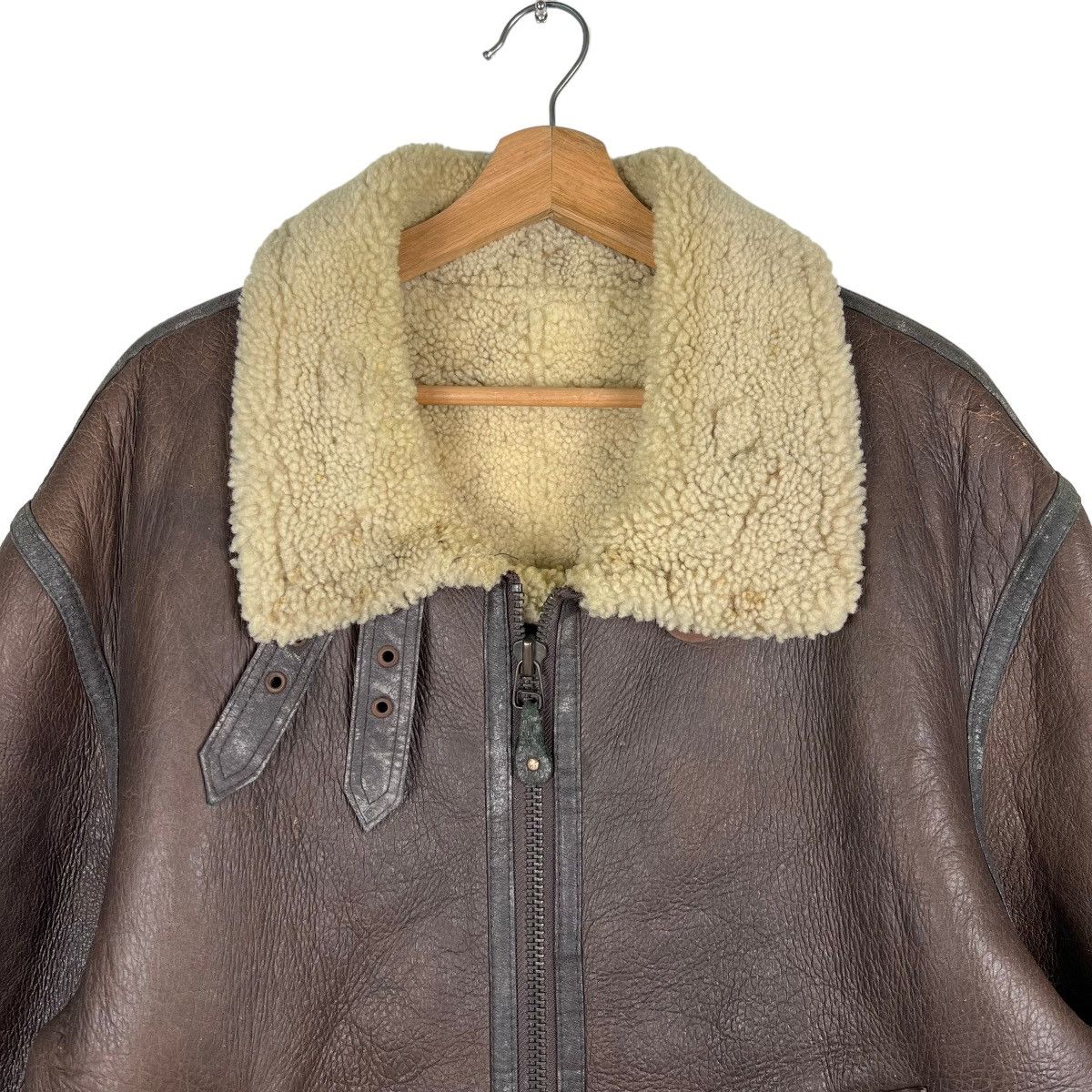Vintage 🔥 VINTAGE B-3 SHEARLING LEATHER JACKET Size US M / EU 48-50 / 2 - 5 Thumbnail