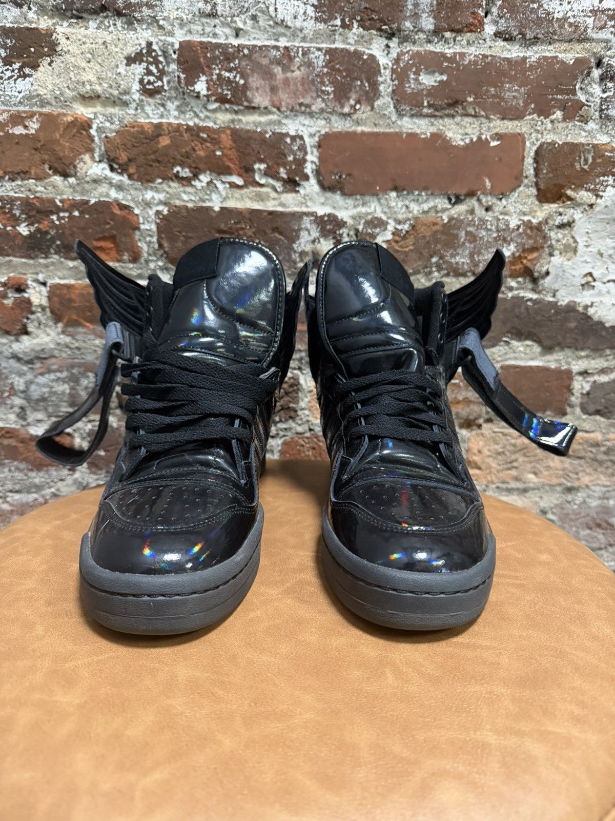 Jeremy Scott Opal Black Wing Shoes