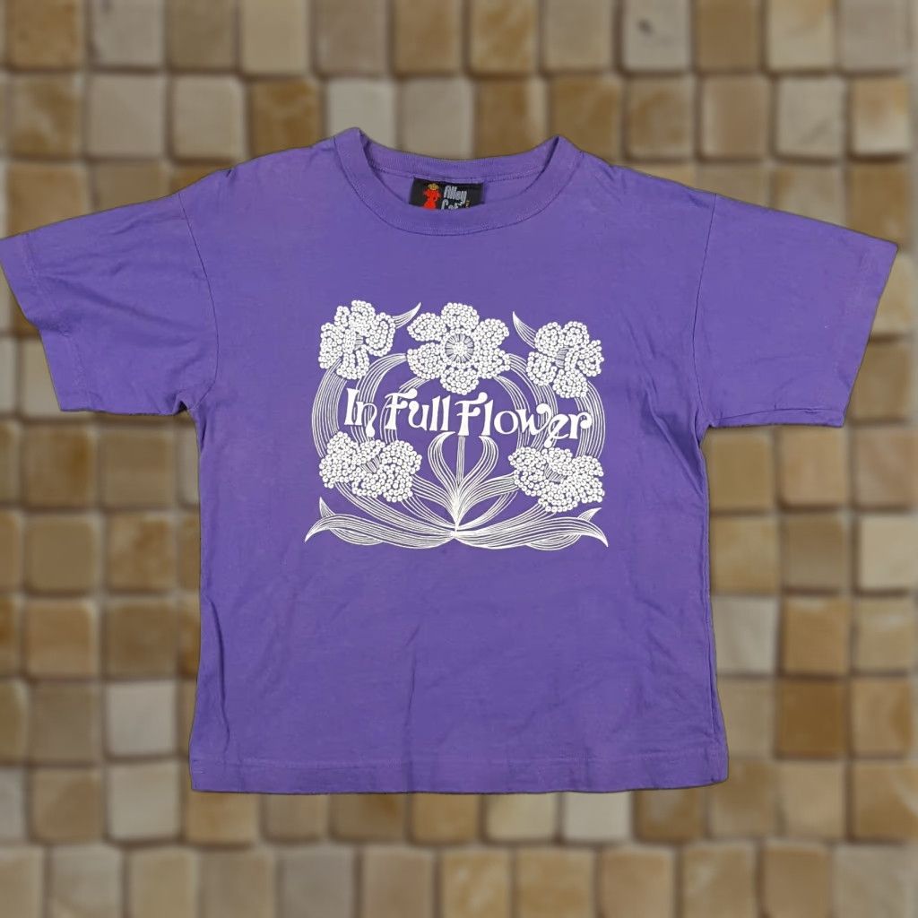 Etro Vintage Alley Cat Women's T-Shirt S Purple Floral 90s Retro Cotton Casual Size S / US 4 / IT 40 - 1 Thumbnail
