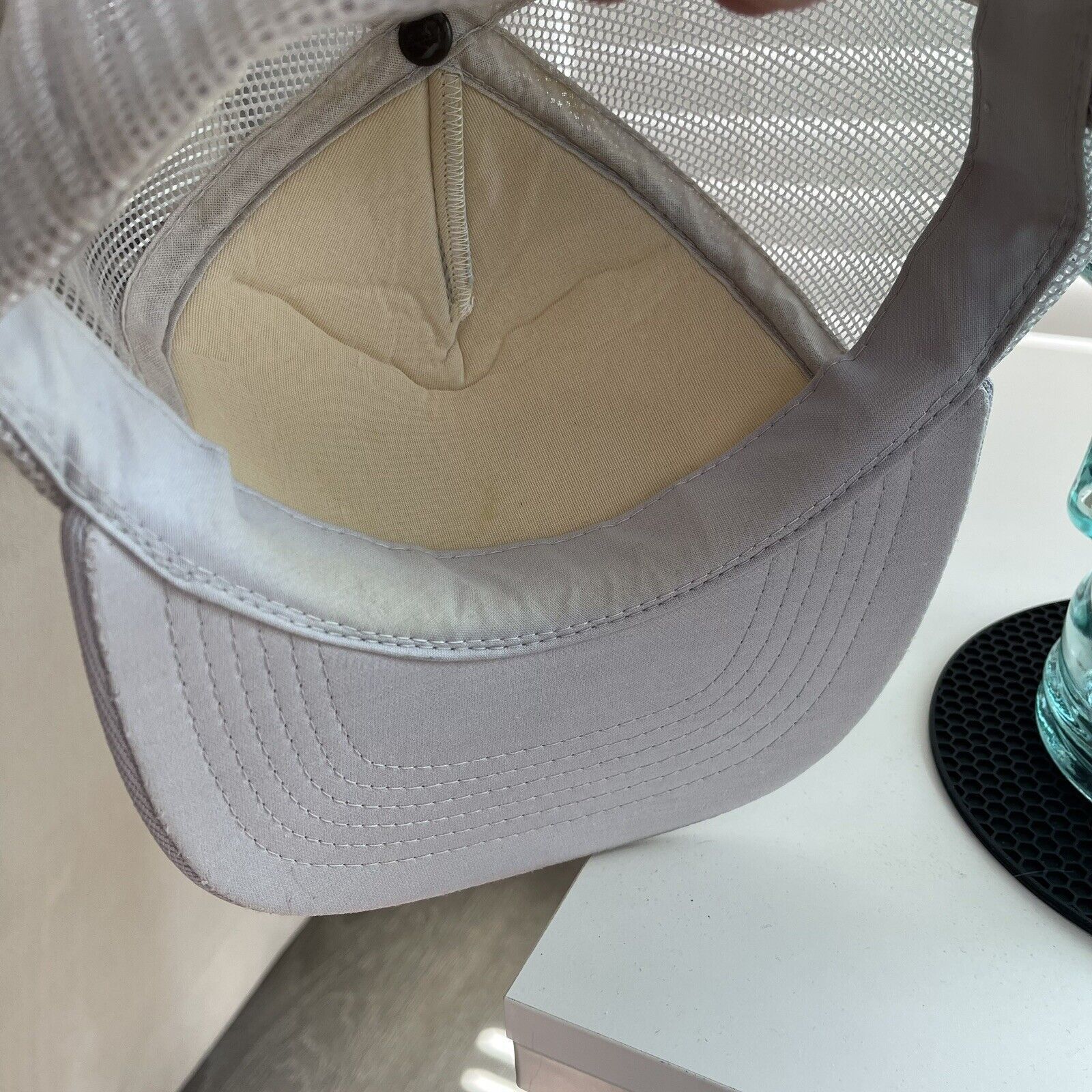 Vintage Vtg Mesh Trucker Hat Dynamic Cables Gray White Rope Rare Size ONE SIZE - 10 Thumbnail