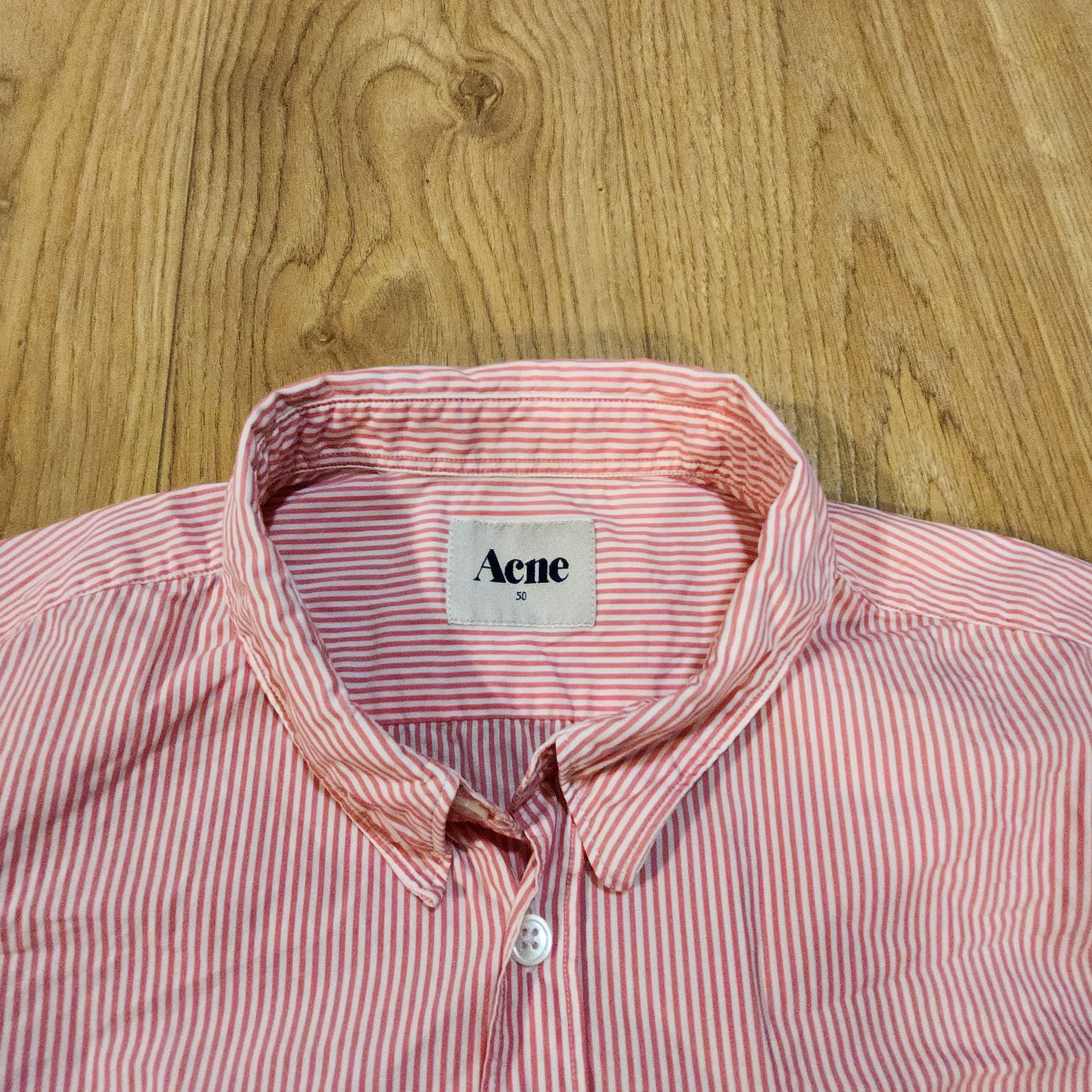 Acne Studios Rare Slim Stripe 2 AW11 Acne Pink Shirt Size US L / EU 52-54 / 3 - 3 Thumbnail