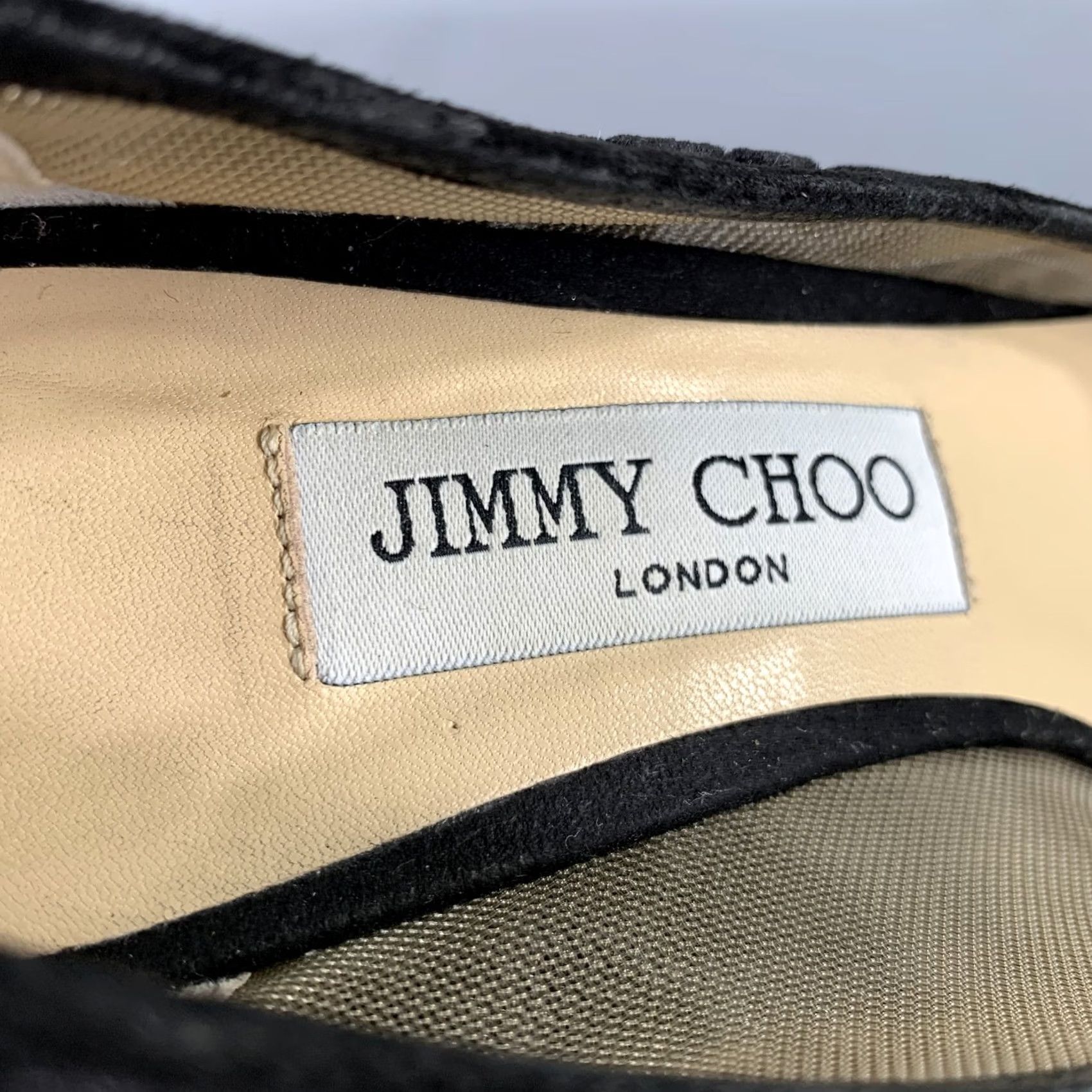 Jimmy Choo JIMMY CHOO Pumps Size 9 Black Devore Leopard Round Toe Size US 9 / IT 39 - 7 Thumbnail