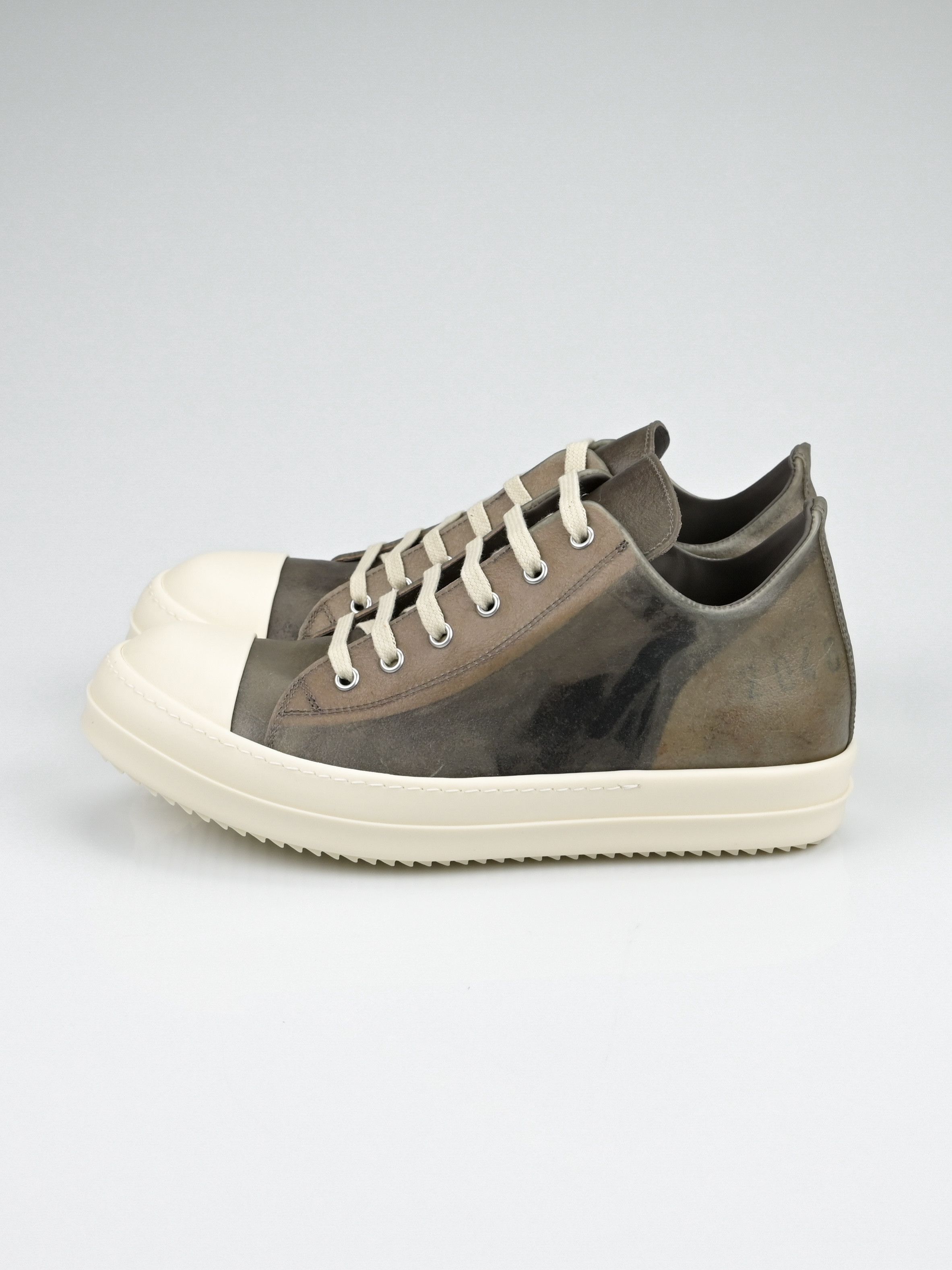 Rick Owens NEW Transparent Leather Low Top Ramones Size US 9 / EU 42 - 4 Thumbnail