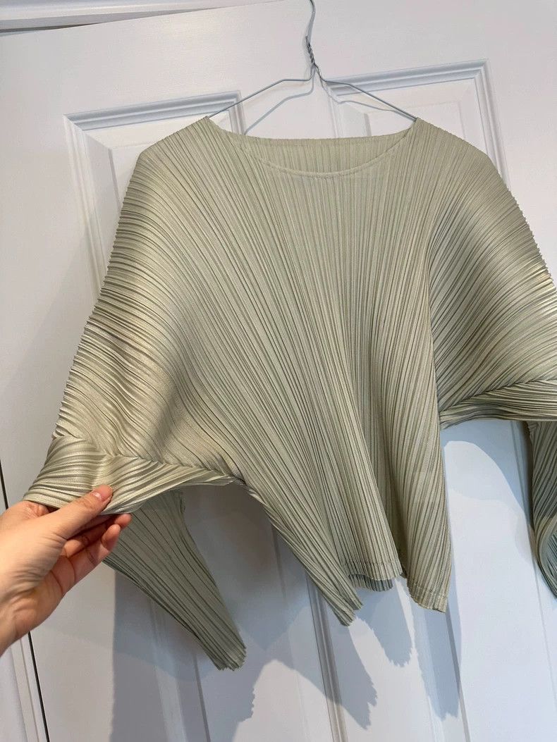 Issey Miyake issey miyake size:3 Light grey pleated coat Size XXS / US 00 / IT 34 - 6 Thumbnail