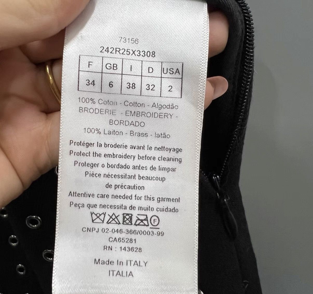 Dior Dior Black Rivet Denim Overall Dress J41 Size XS / US 0-2 / IT 36-38 - 3 Thumbnail