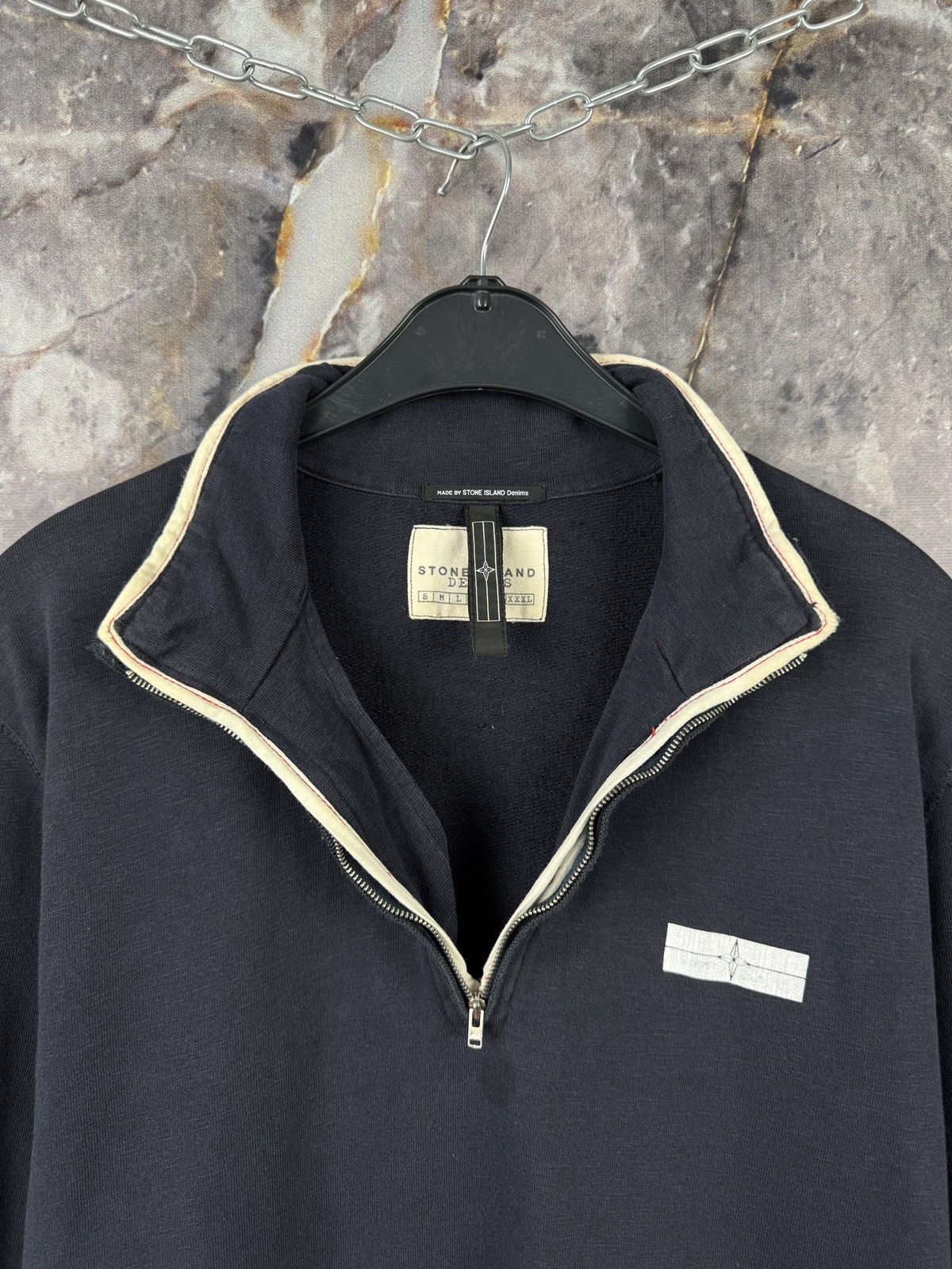 Stone Island Stone Island Denims Archive Black 1/2 Zip Pullover Size XXL Size US XXL / EU 58 / 5 - 7 Thumbnail